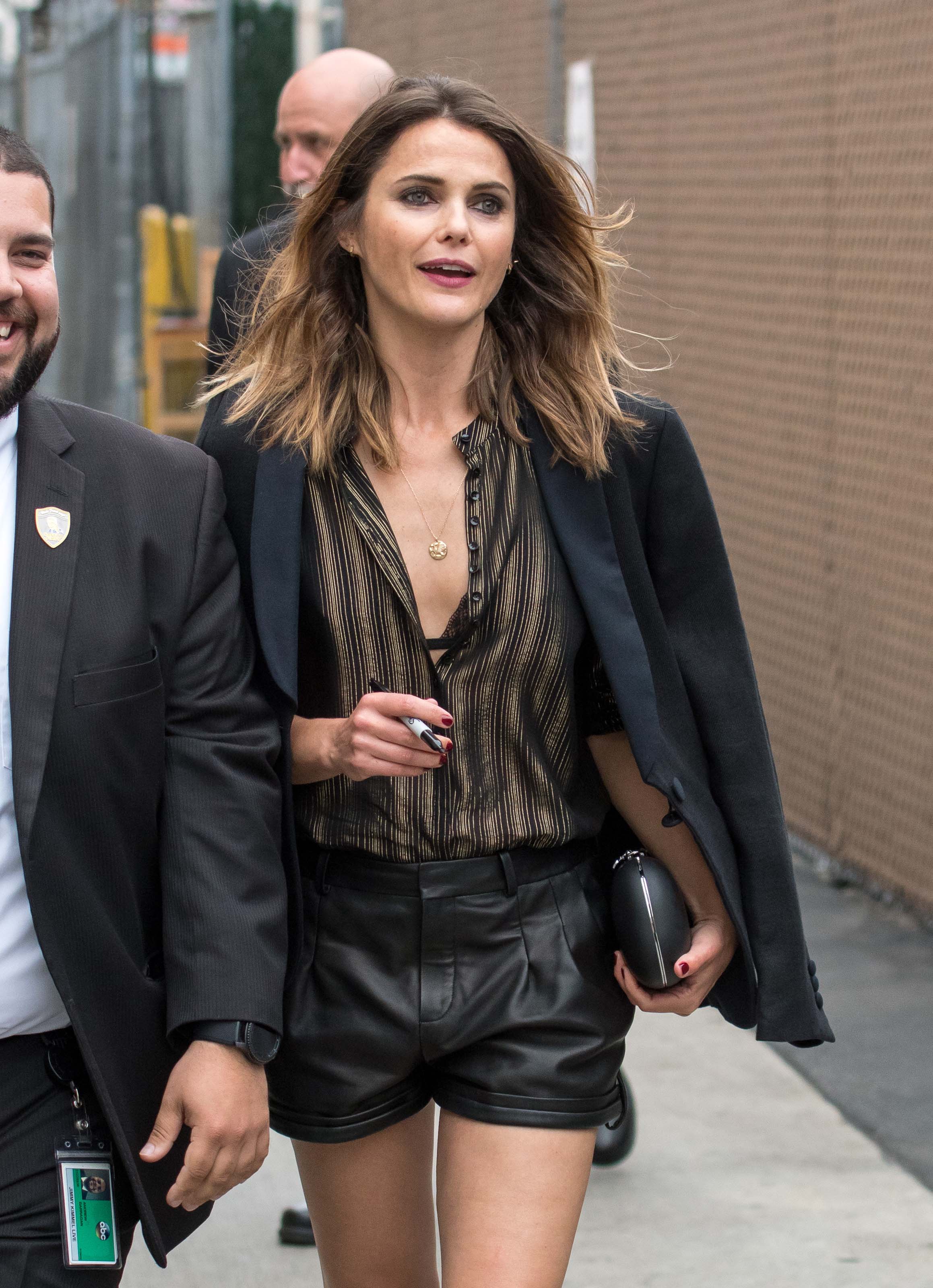 Keri Russell arriving at Jimmy Kimmel Live