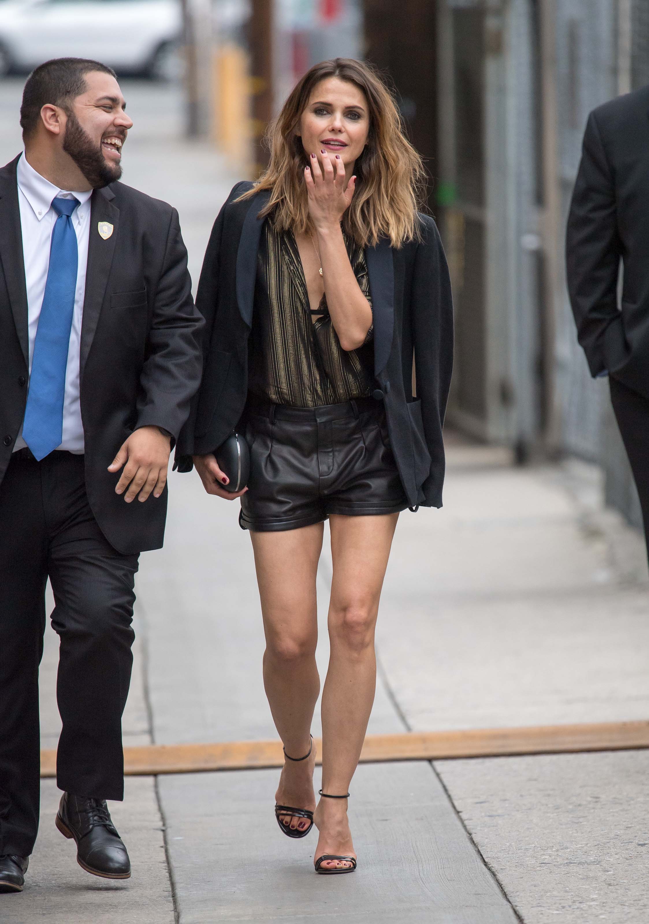 Keri Russell arriving at Jimmy Kimmel Live