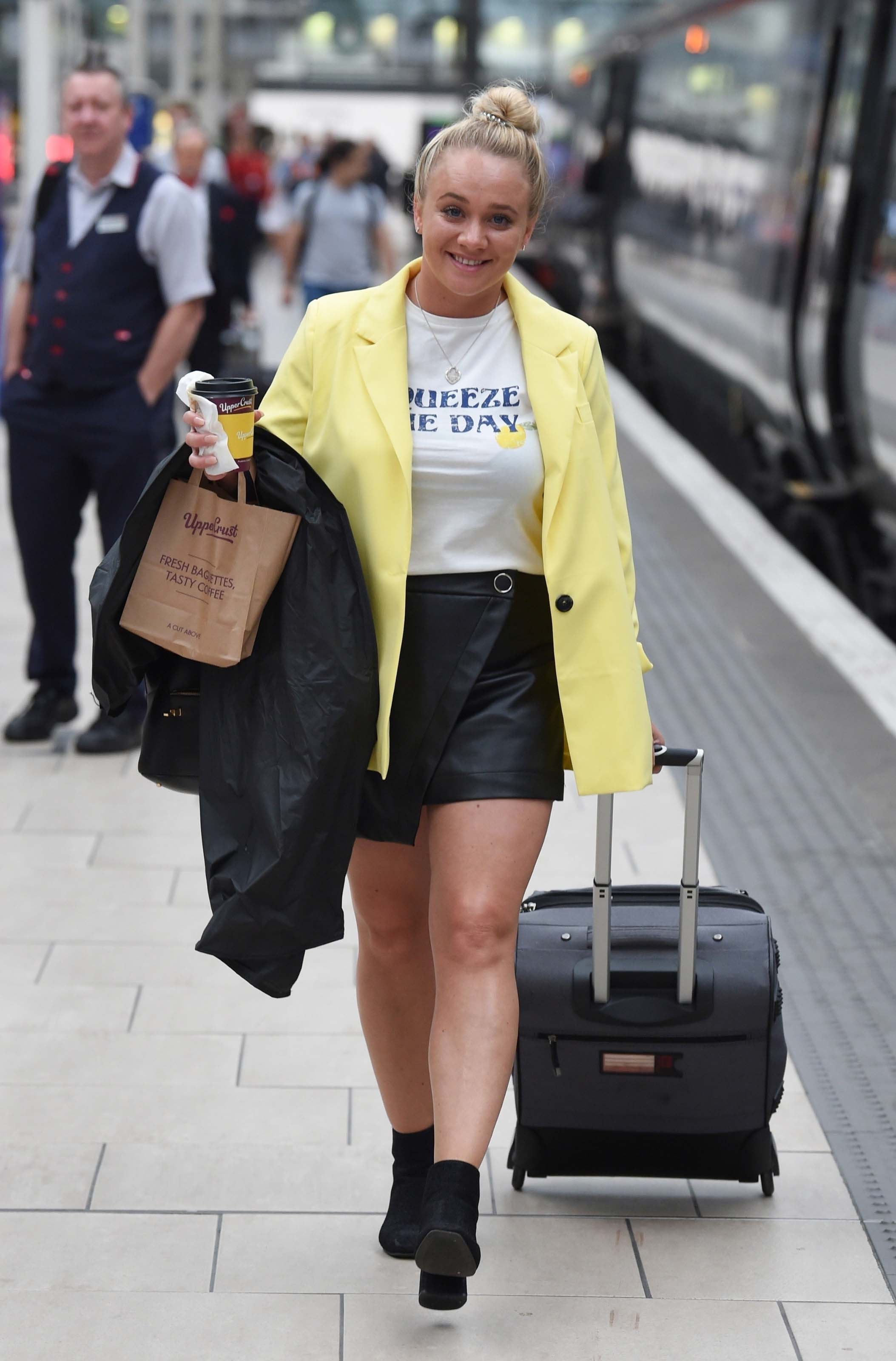 Kirsty-Leigh Porter at Piccadilly Train Station