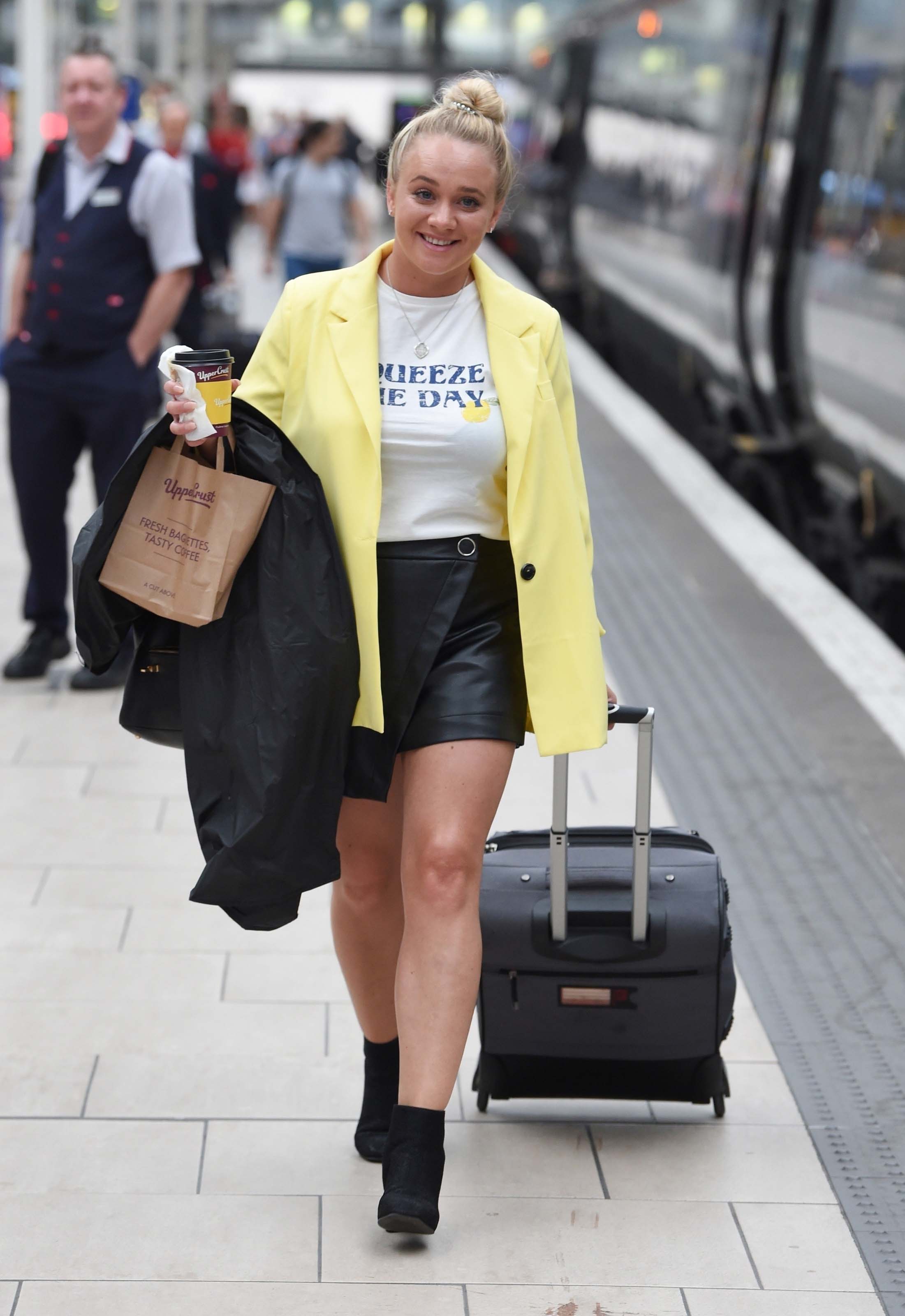 Kirsty-Leigh Porter at Piccadilly Train Station