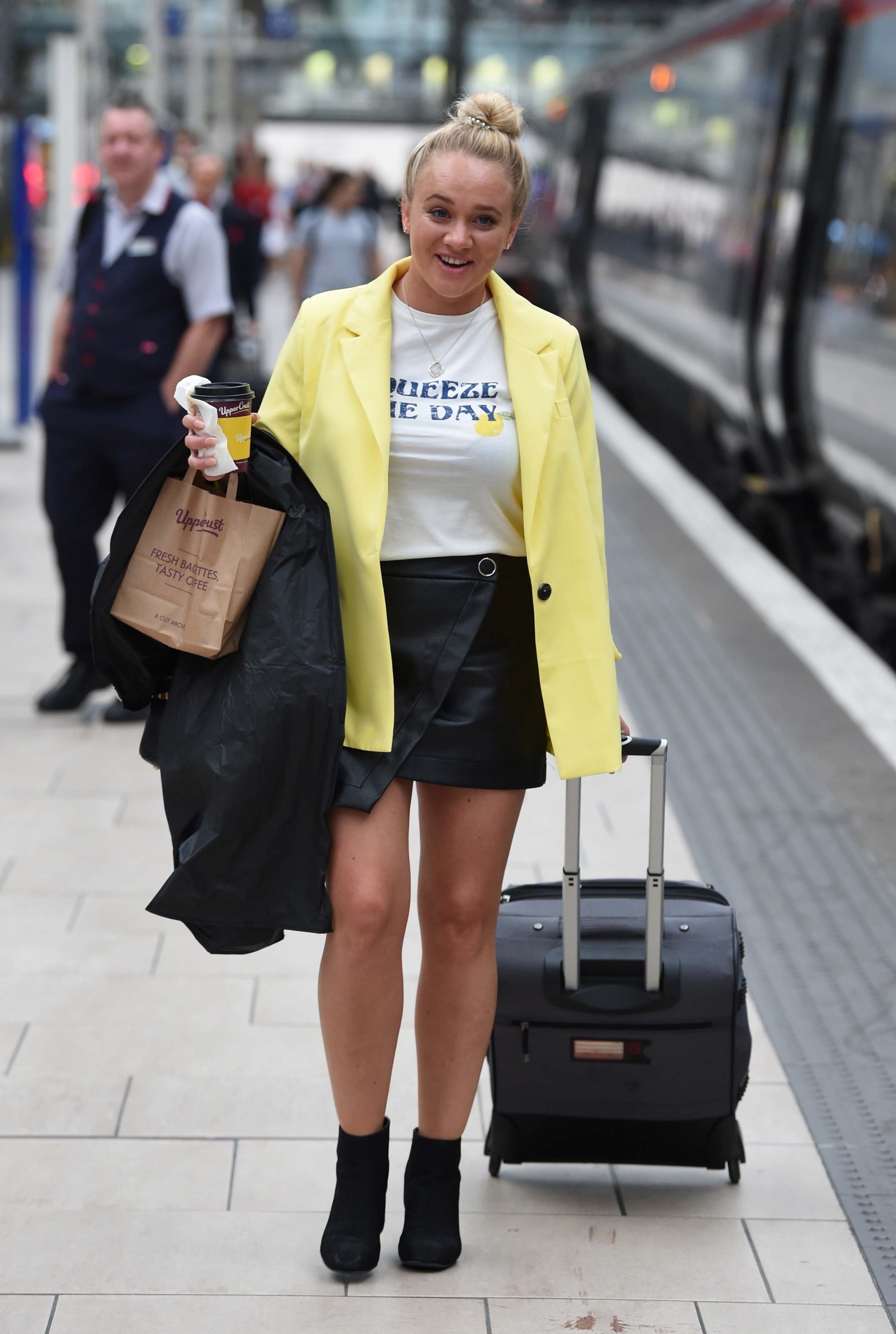 Kirsty-Leigh Porter at Piccadilly Train Station