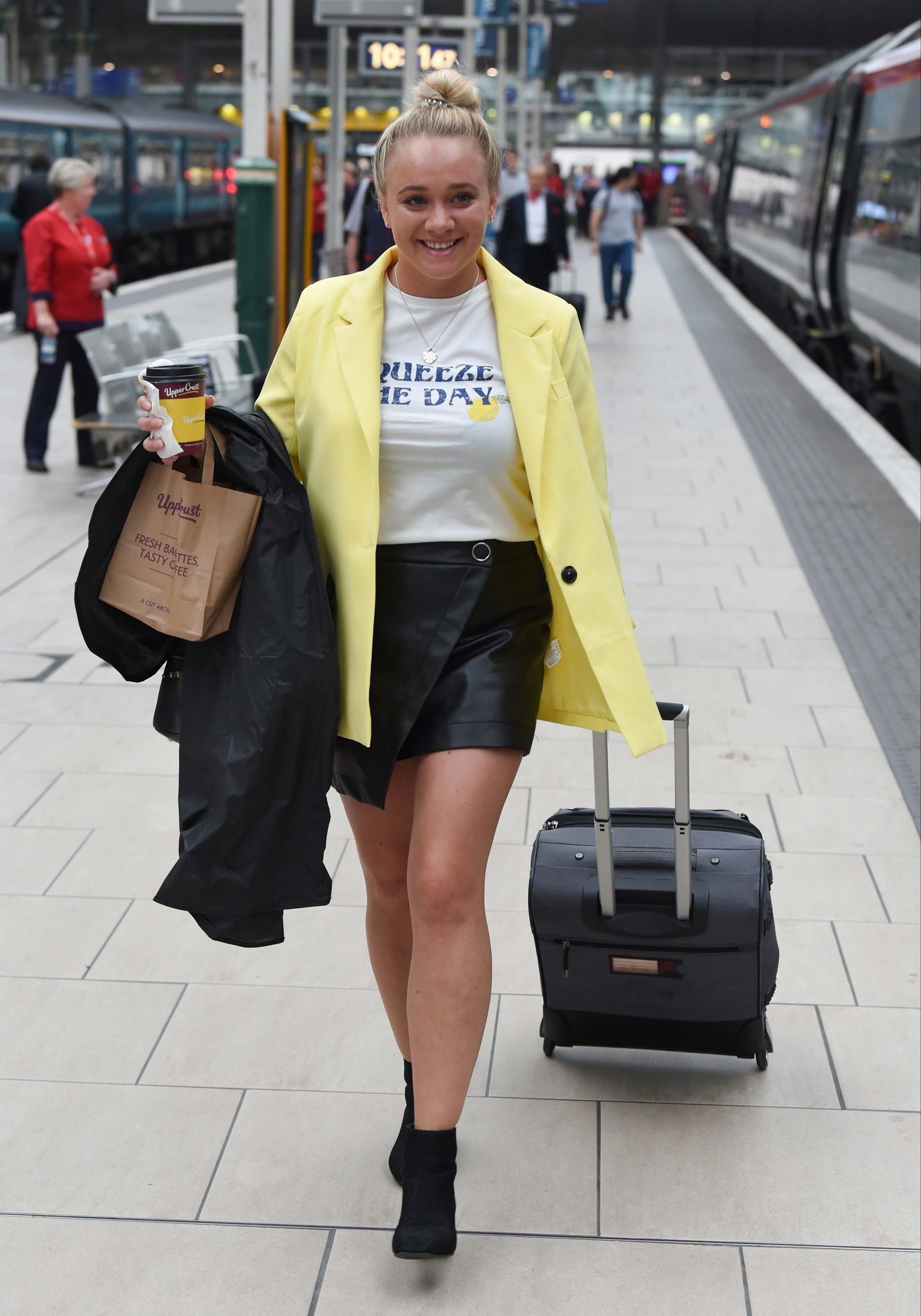 Kirsty-Leigh Porter at Piccadilly Train Station