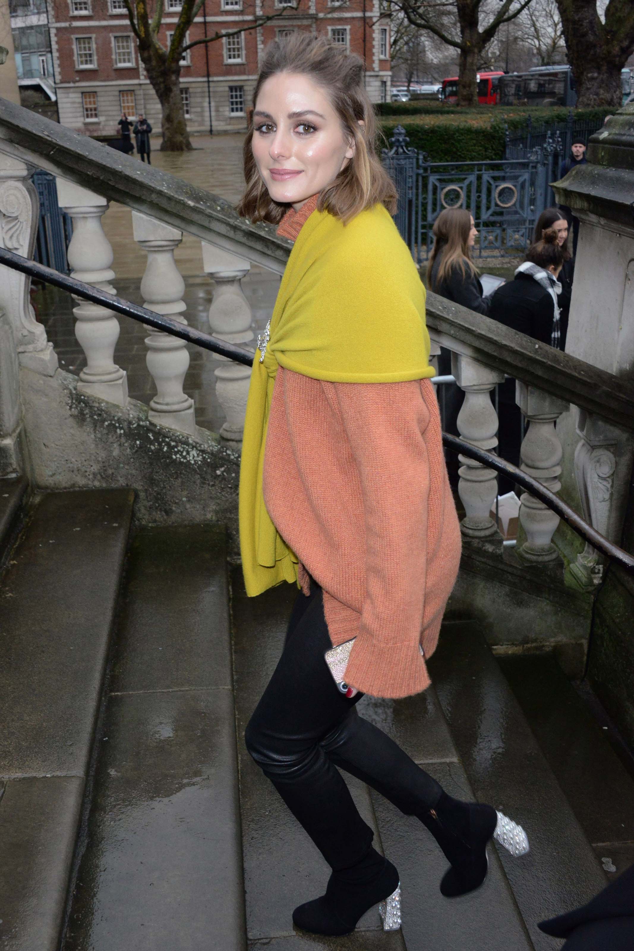 Olivia Palermo attends Christopher Kane show