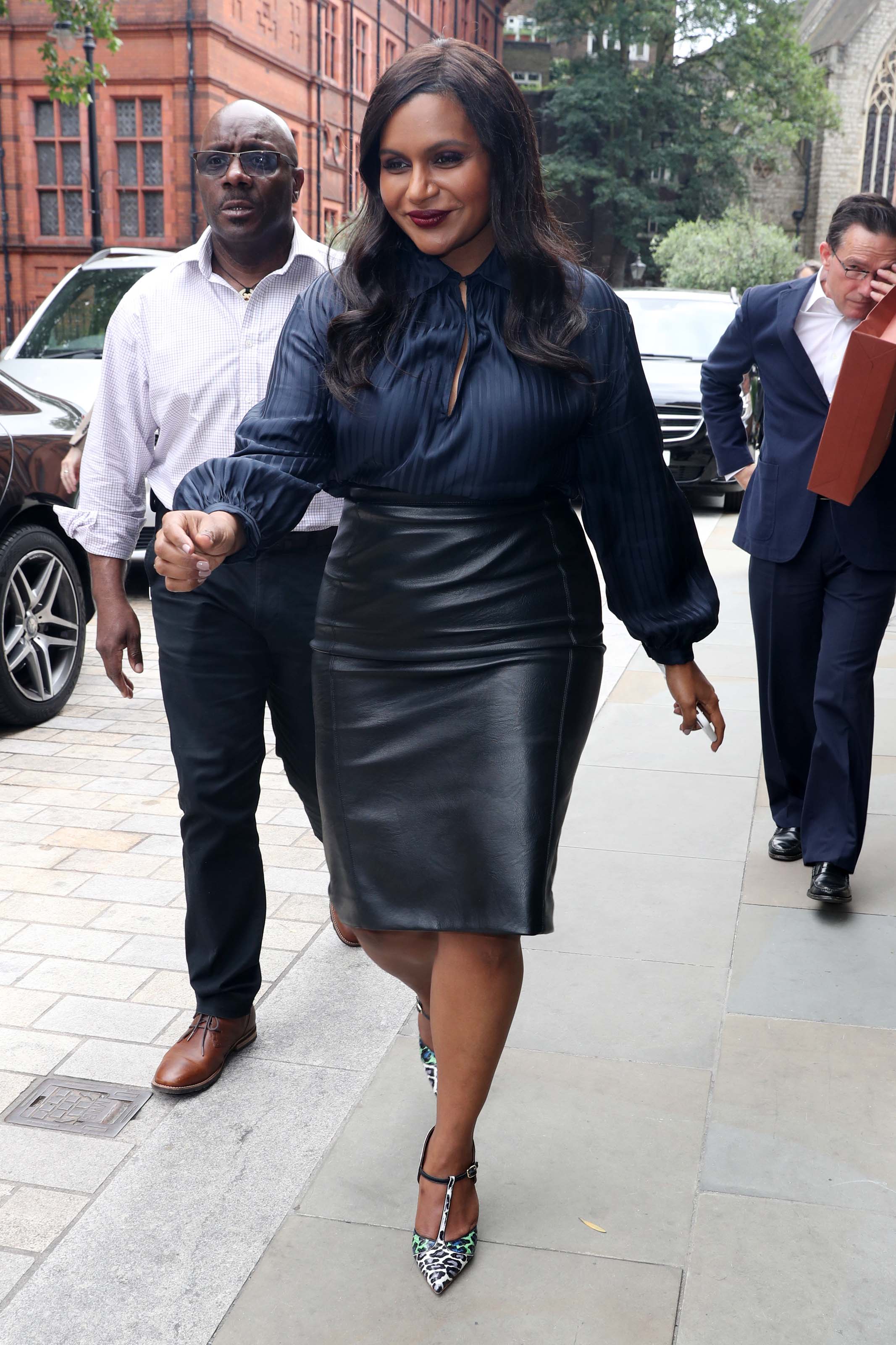 Mindy Kaling out in London