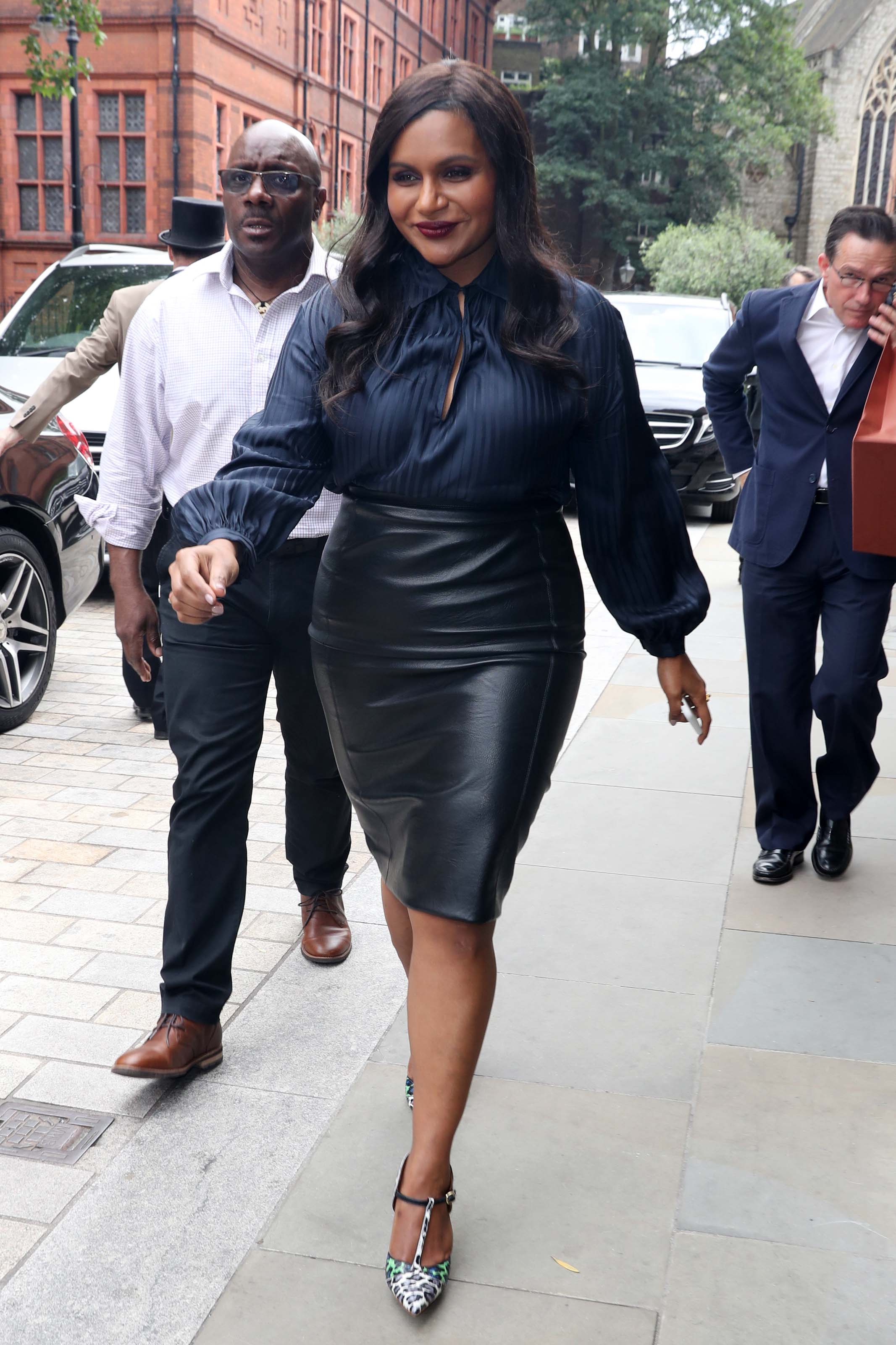 Mindy Kaling out in London