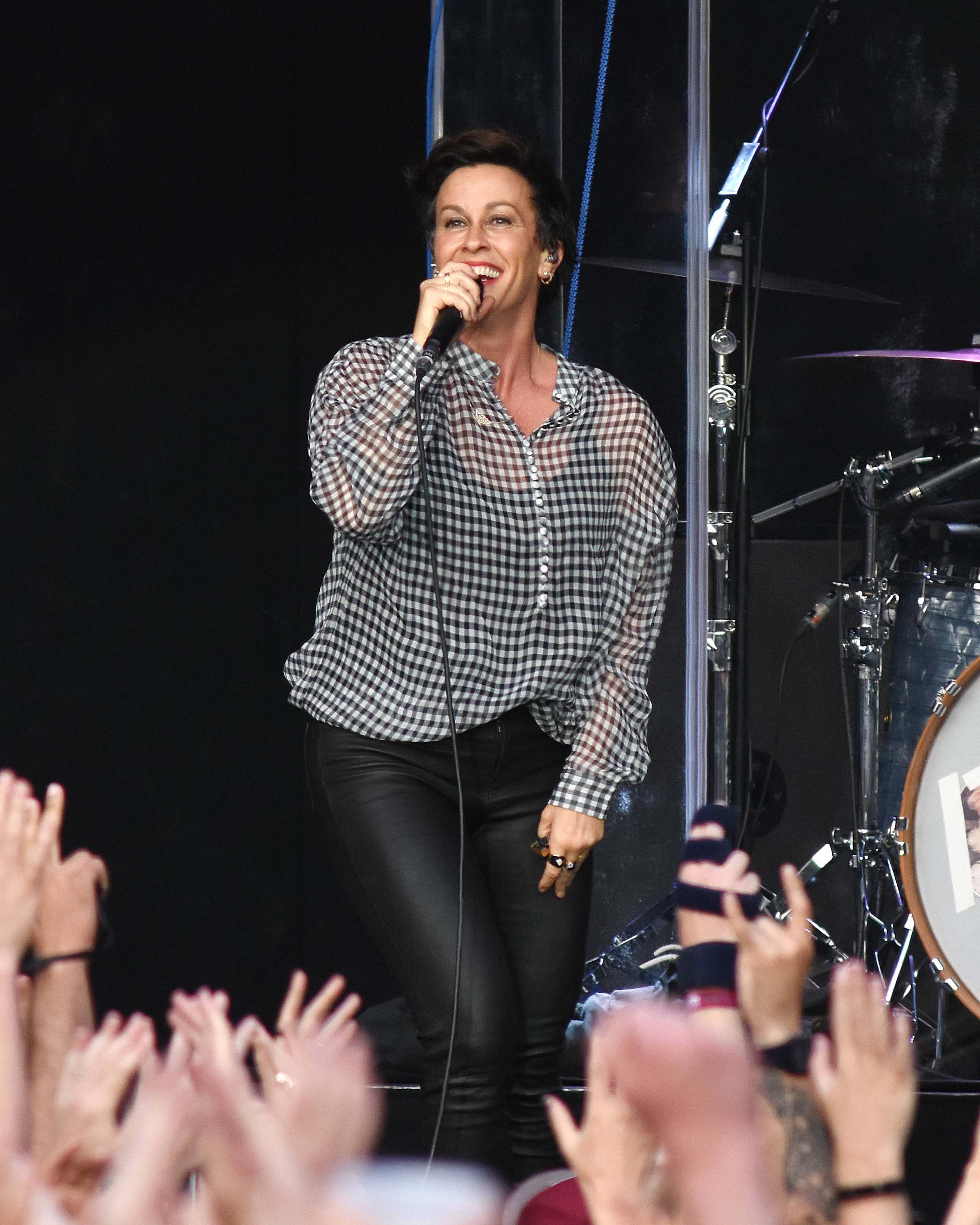Alanis Morissette performs at Iveagh Gardens