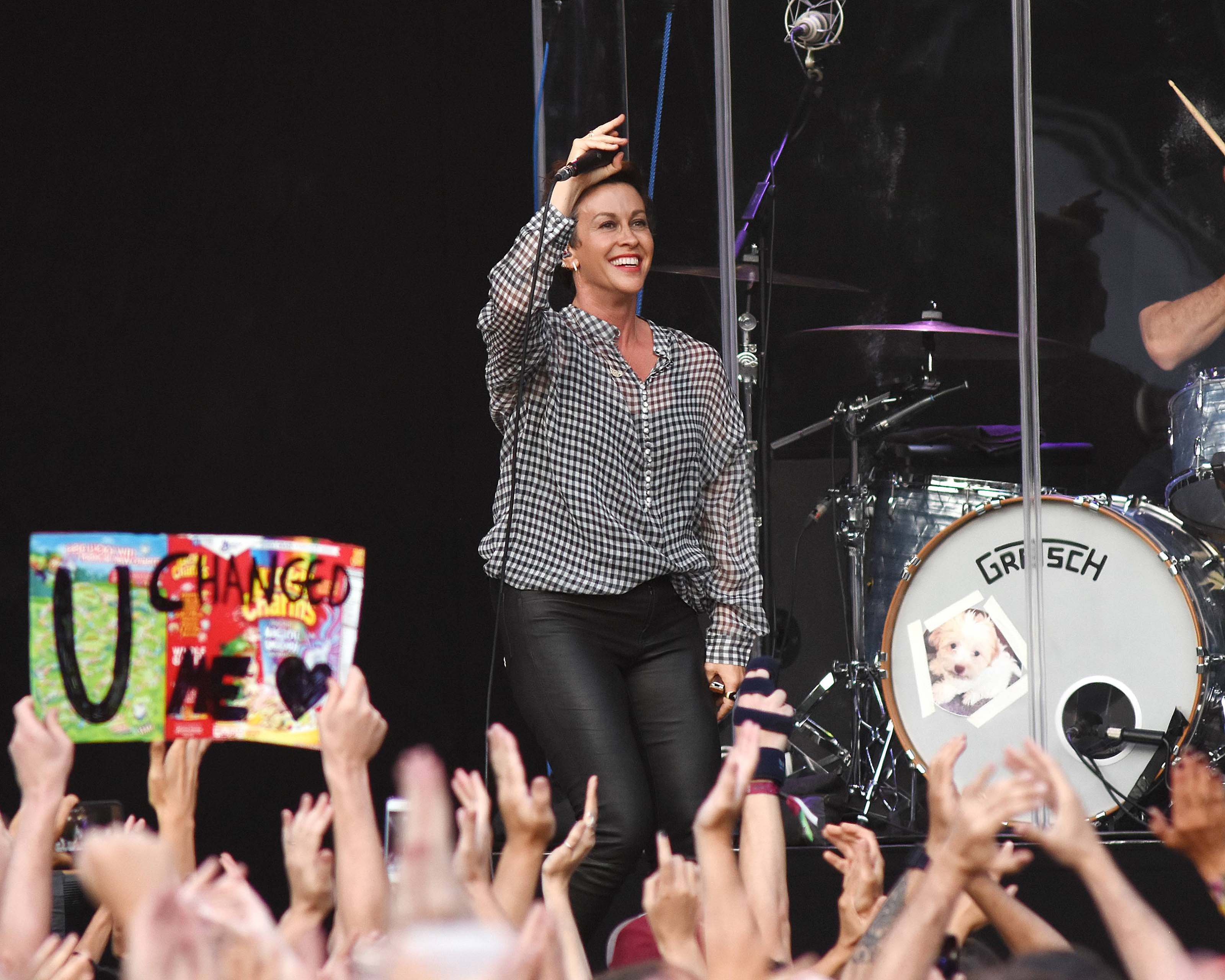Alanis Morissette performs at Iveagh Gardens