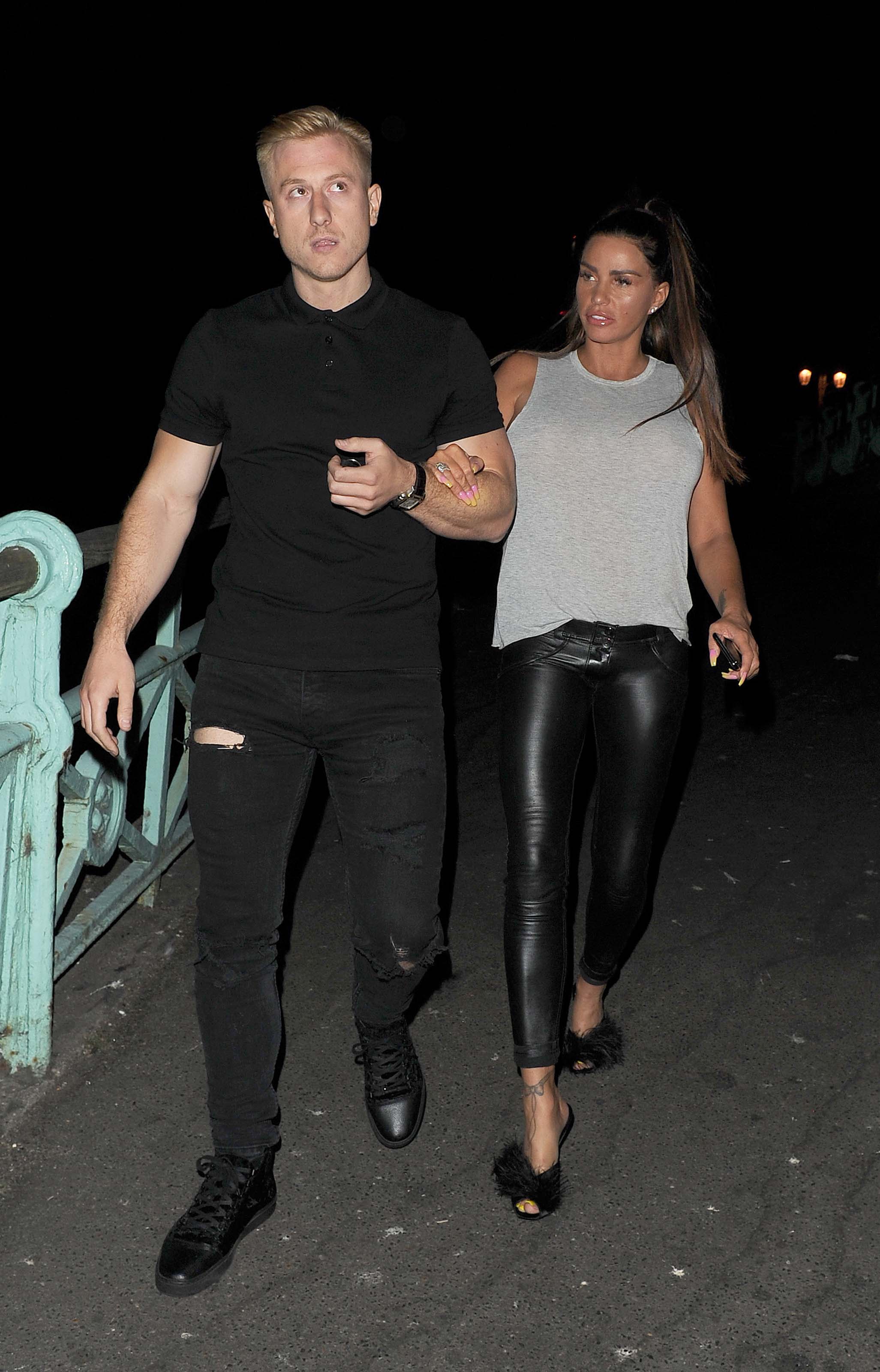 Katie Price seen out and about in Brighton