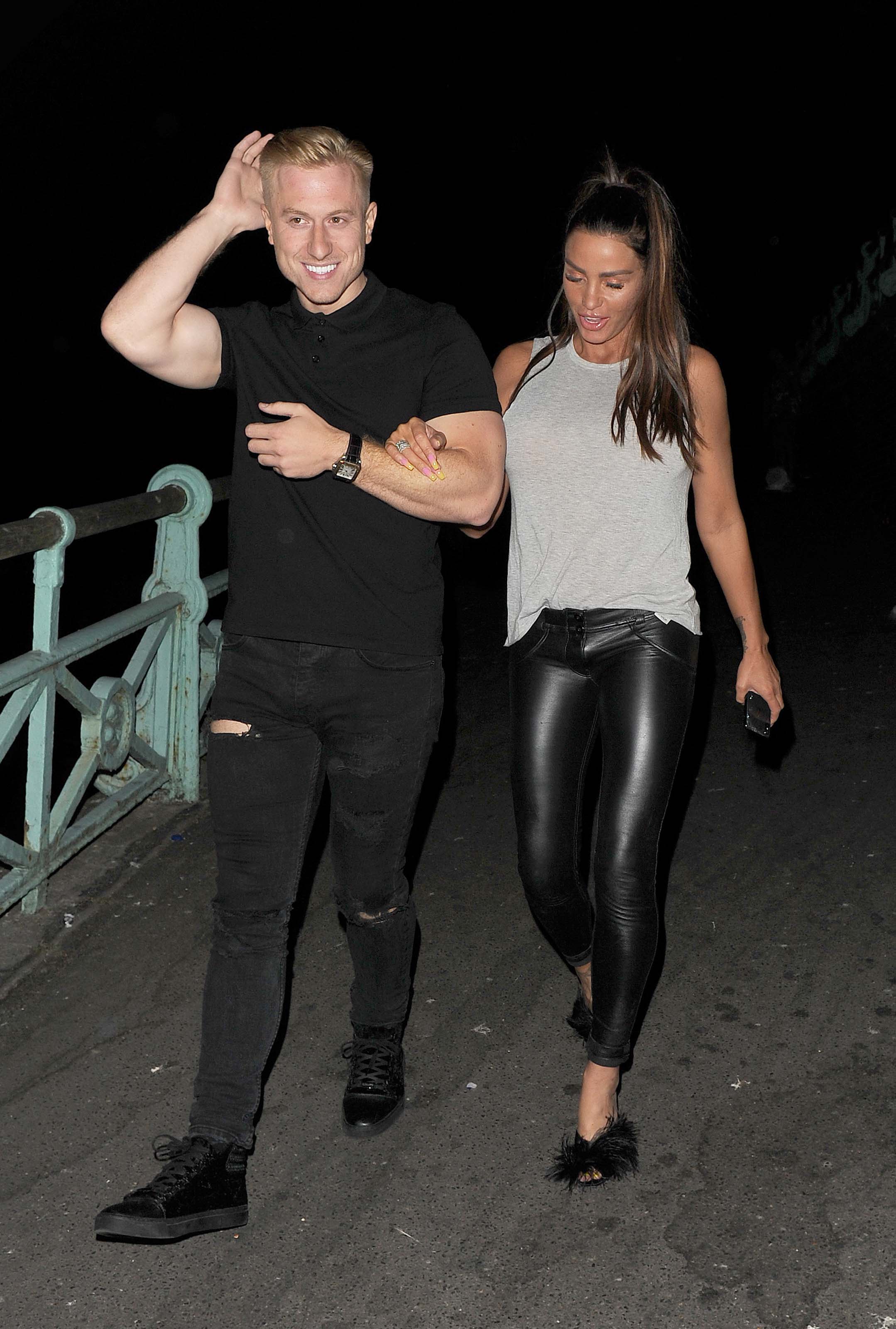 Katie Price seen out and about in Brighton