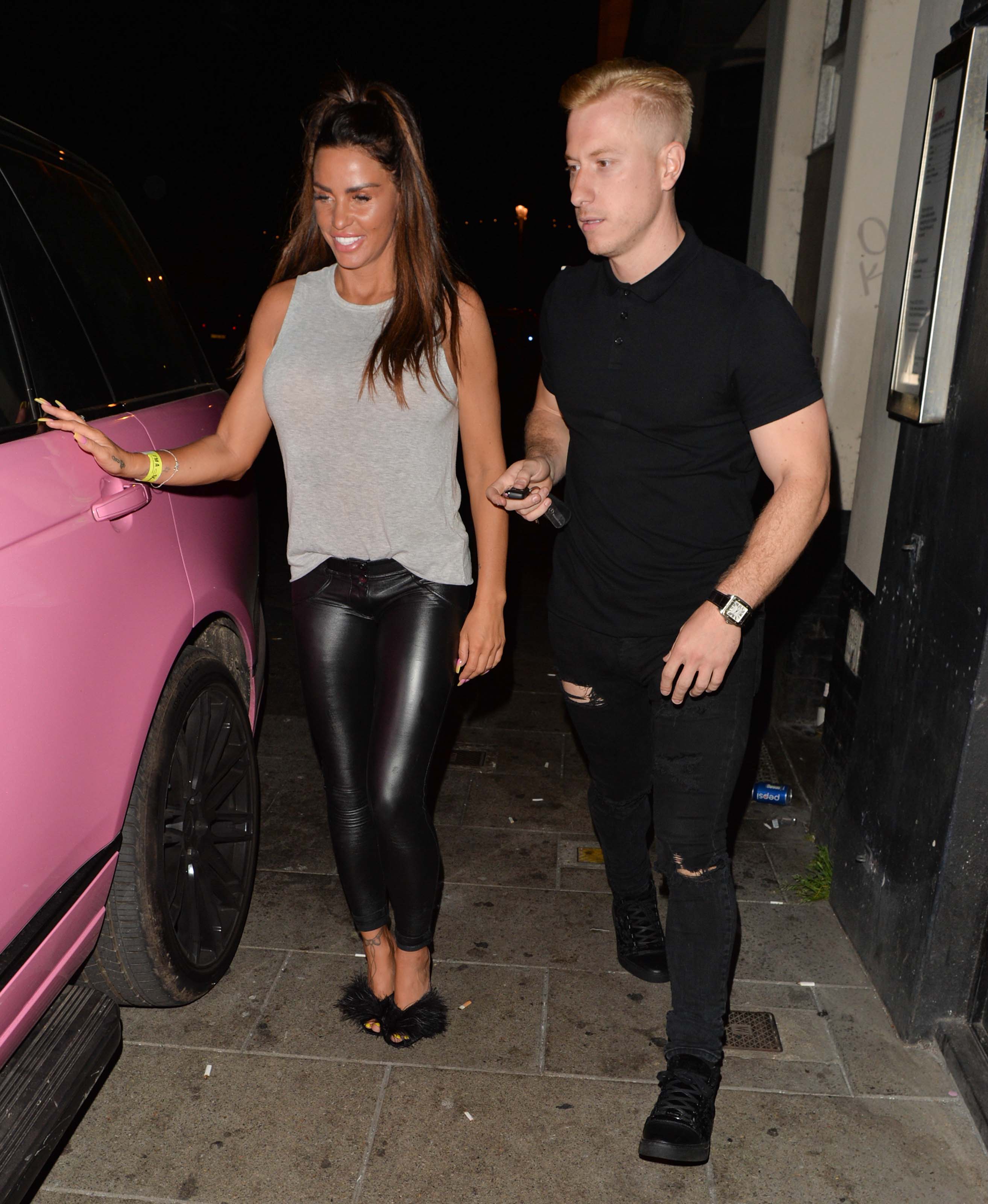 Katie Price seen out and about in Brighton