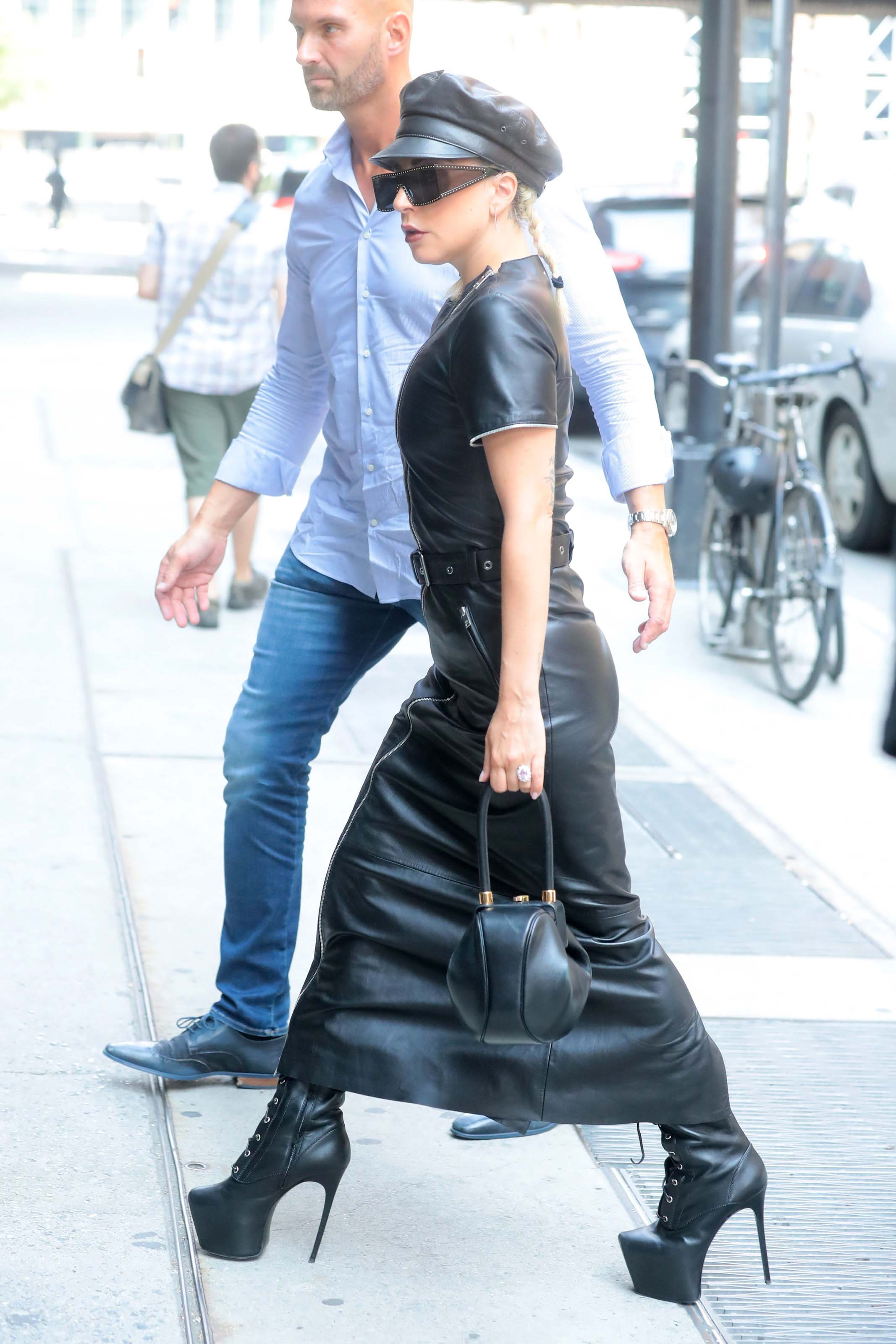 Lady Gaga heading to a studio