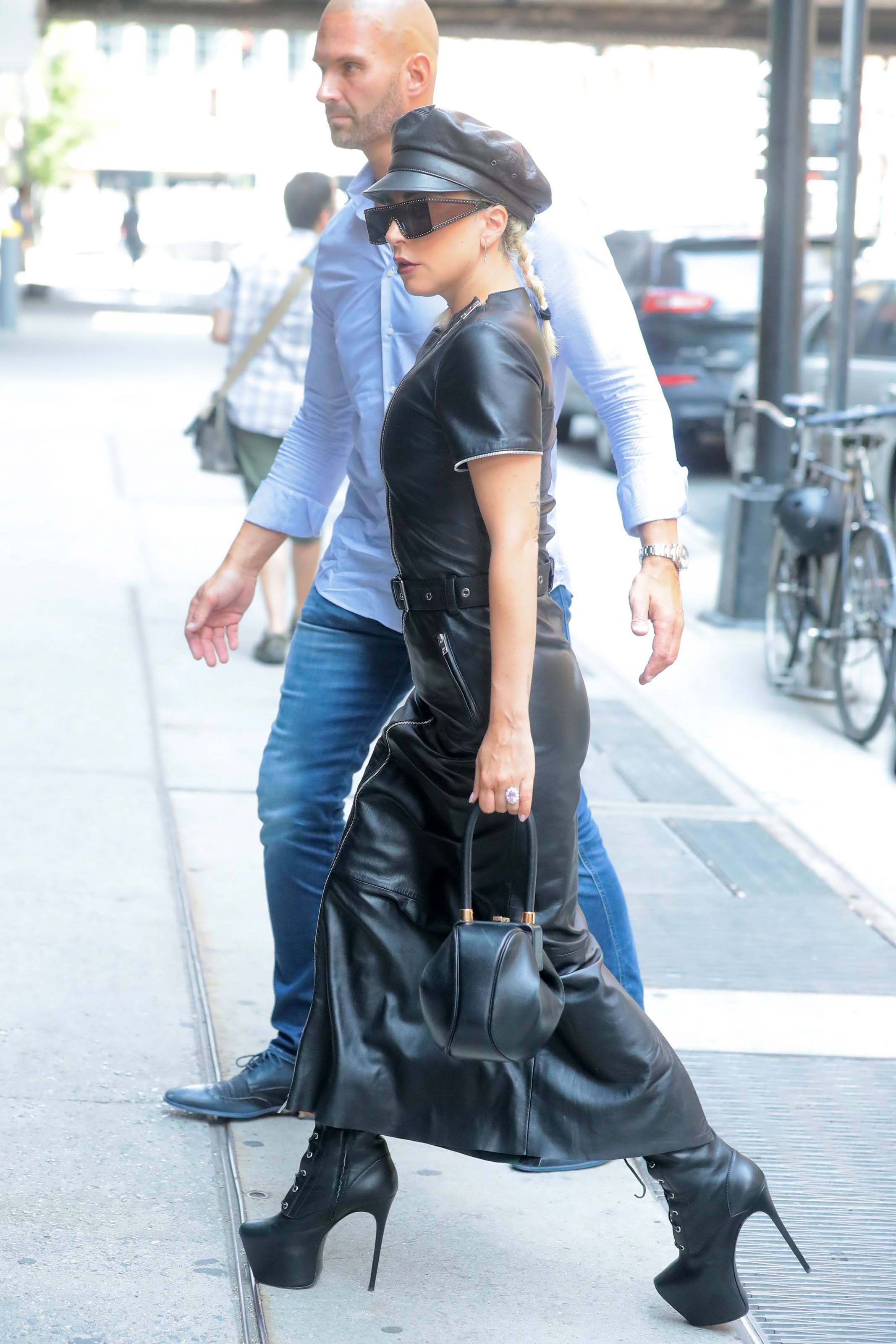Lady Gaga heading to a studio
