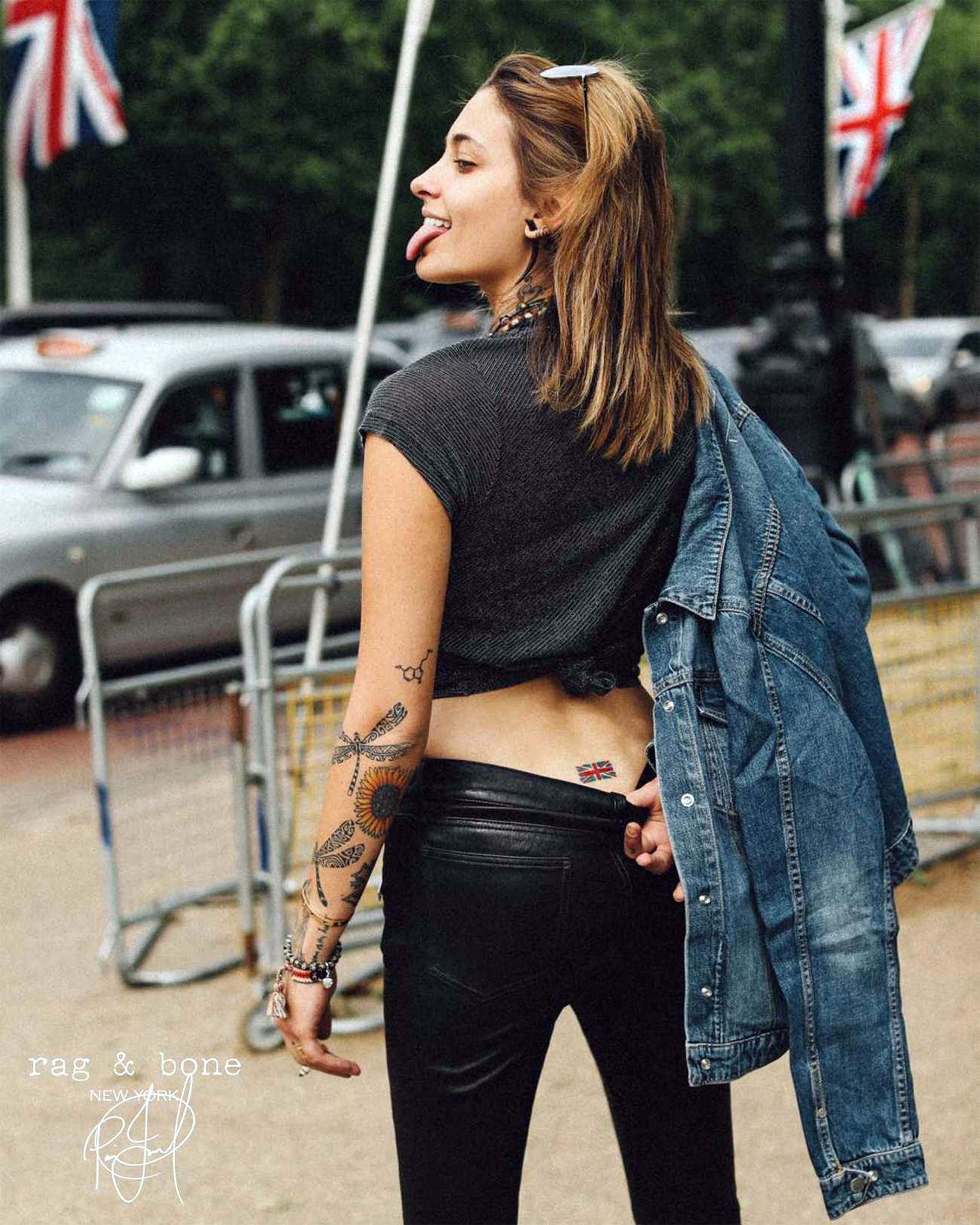 Paris Jackson photoshooting for Rag & Bone