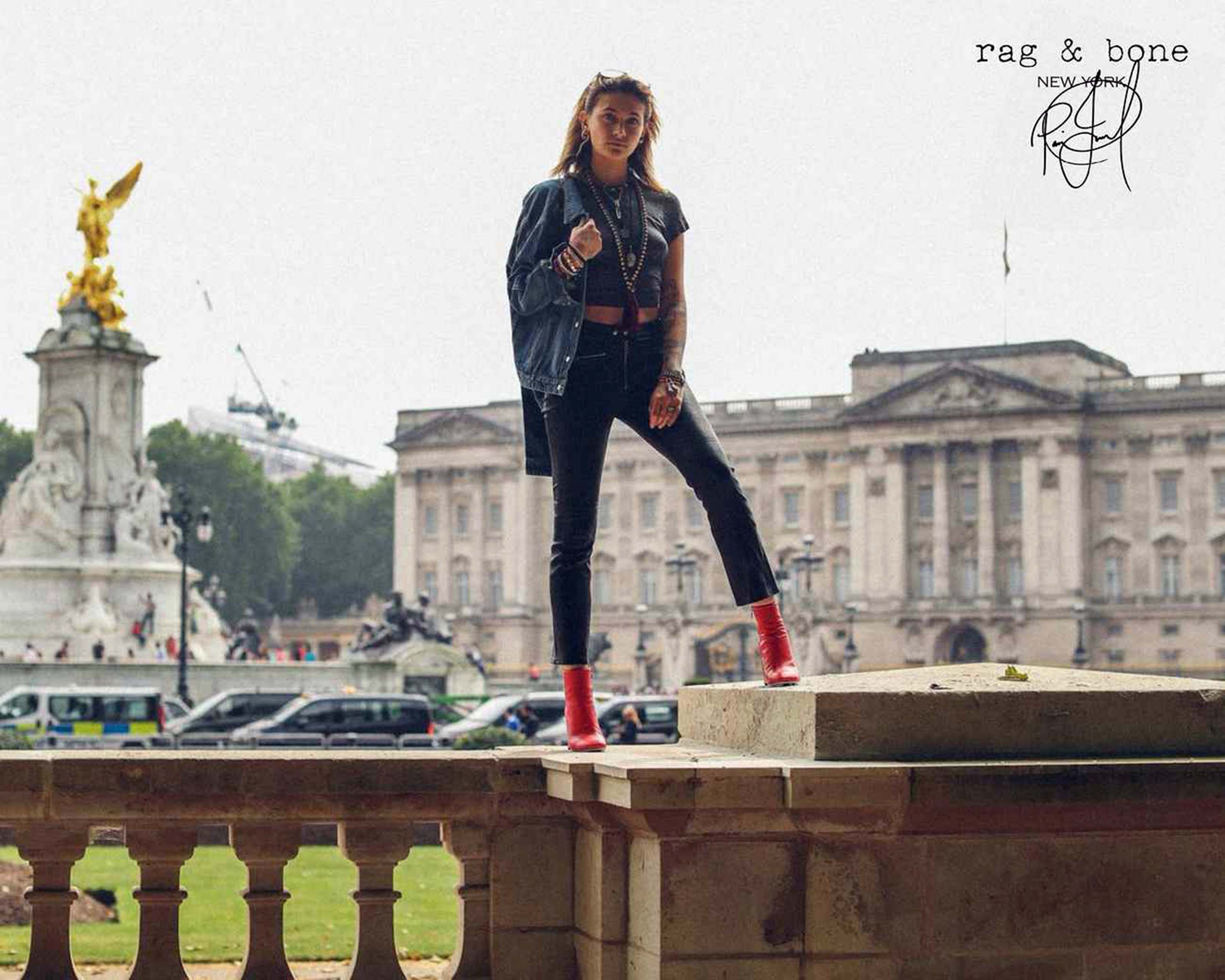 Paris Jackson photoshooting for Rag & Bone