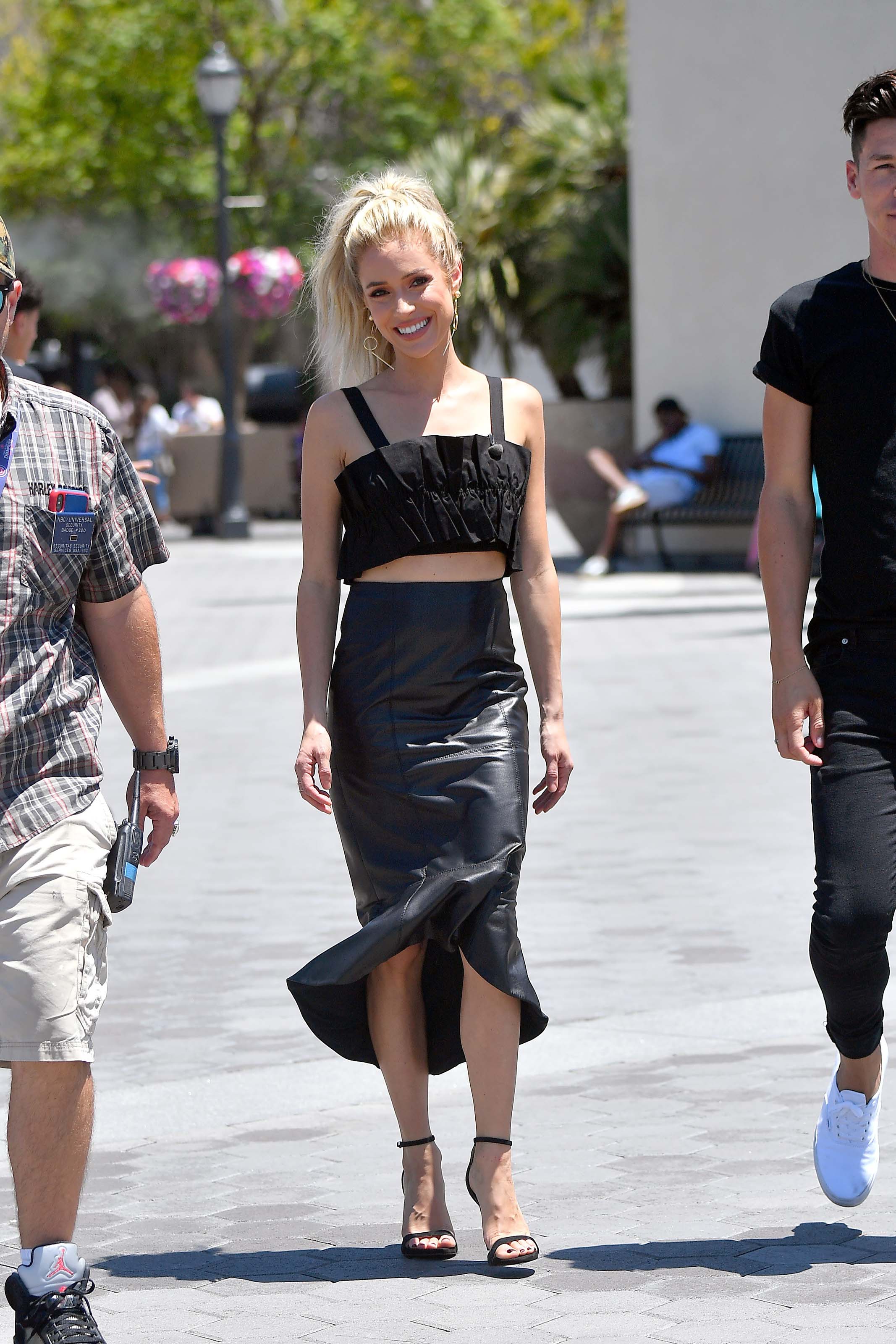 Kristin Cavallari seen on the set of EXTRA