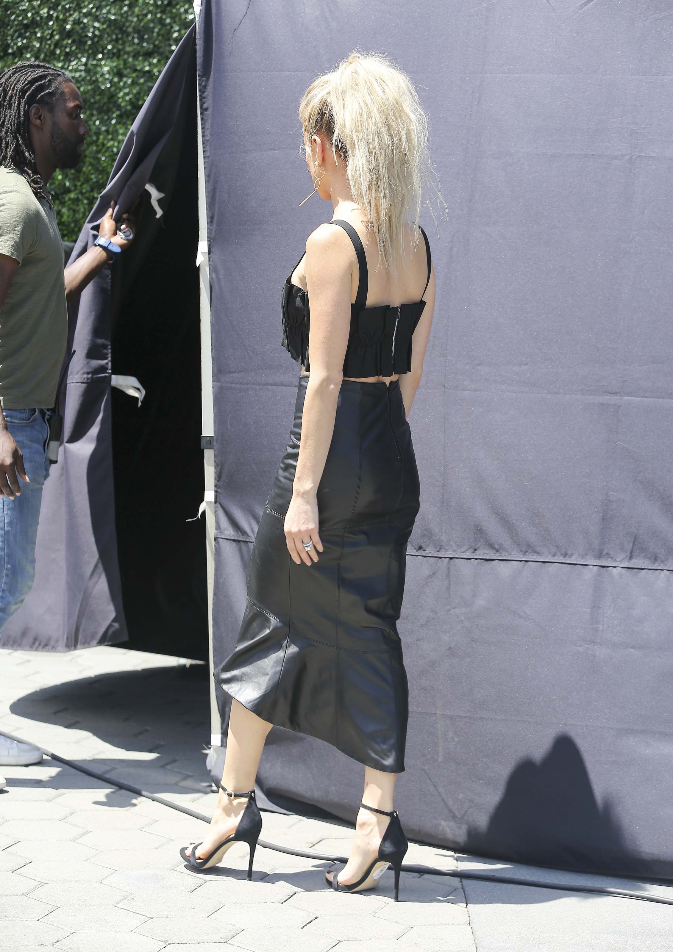 Kristin Cavallari seen on the set of EXTRA