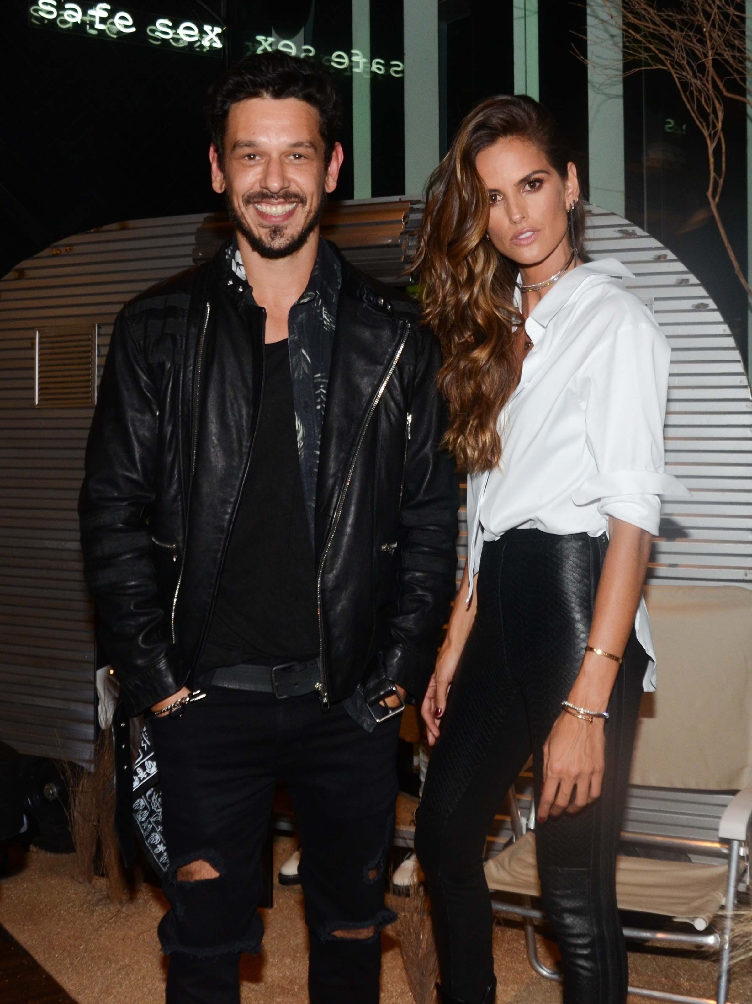 Izabel Goulart seen at a designer store in Sao Paulo