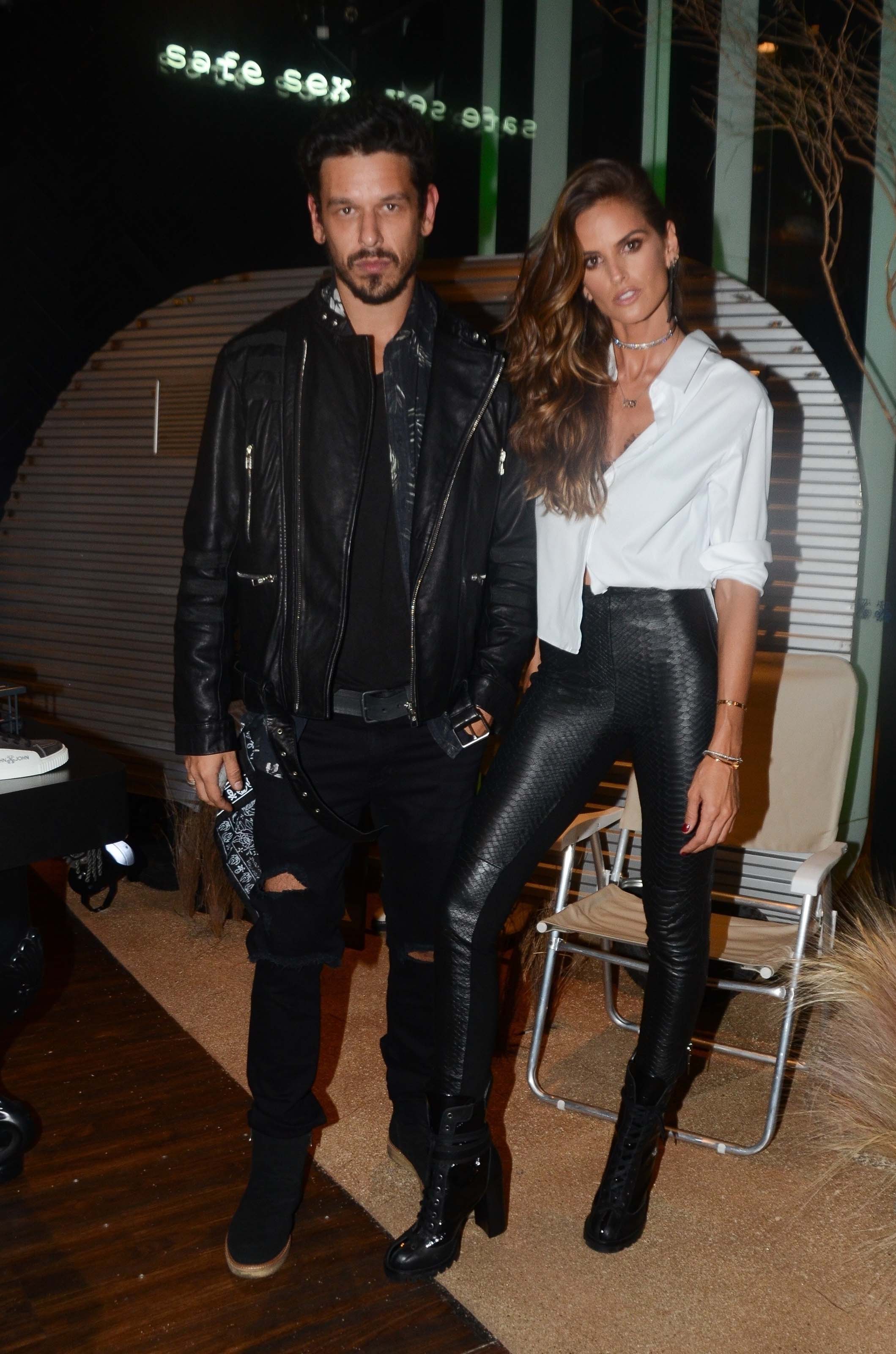 Izabel Goulart seen at a designer store in Sao Paulo