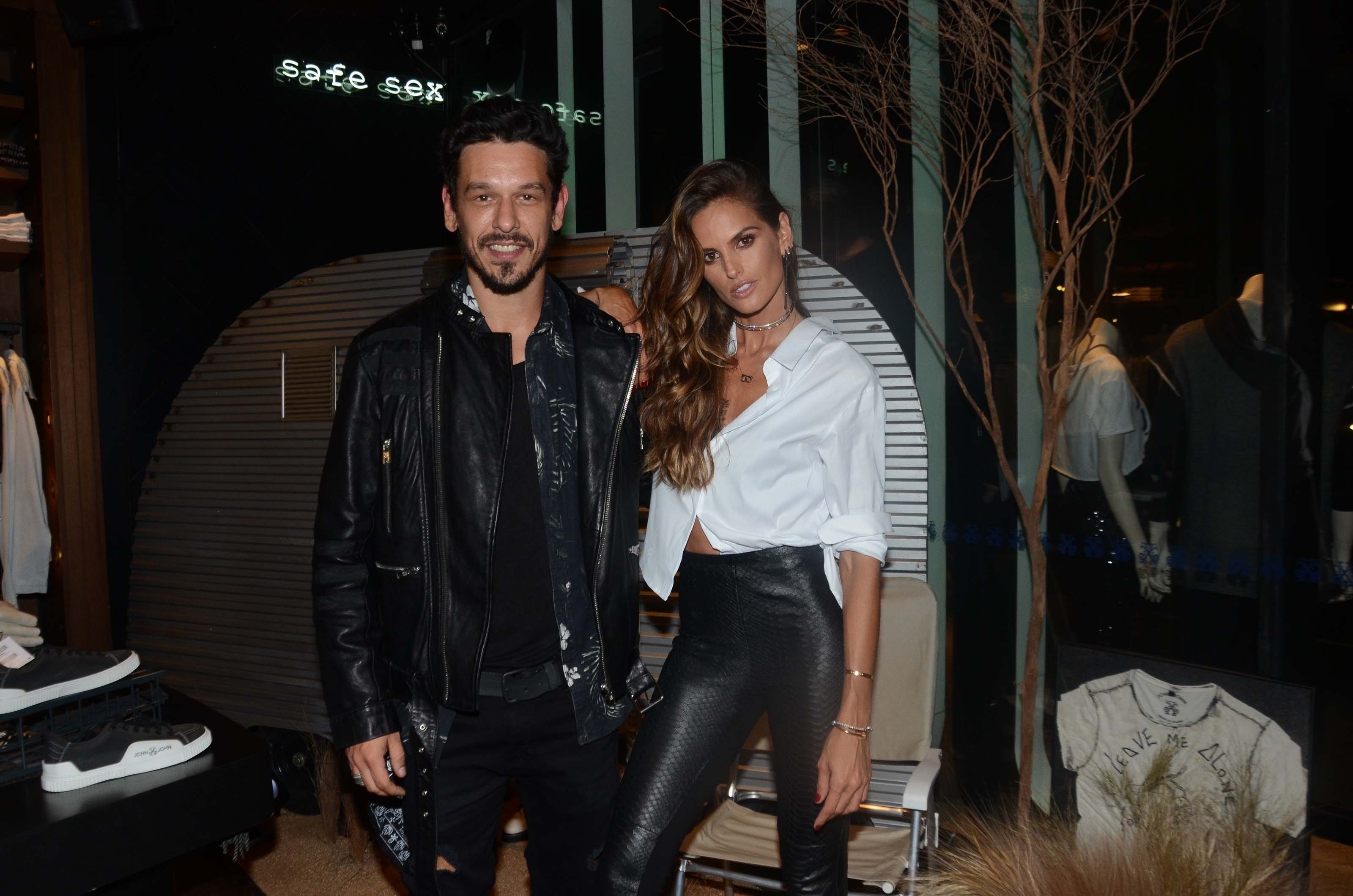 Izabel Goulart seen at a designer store in Sao Paulo