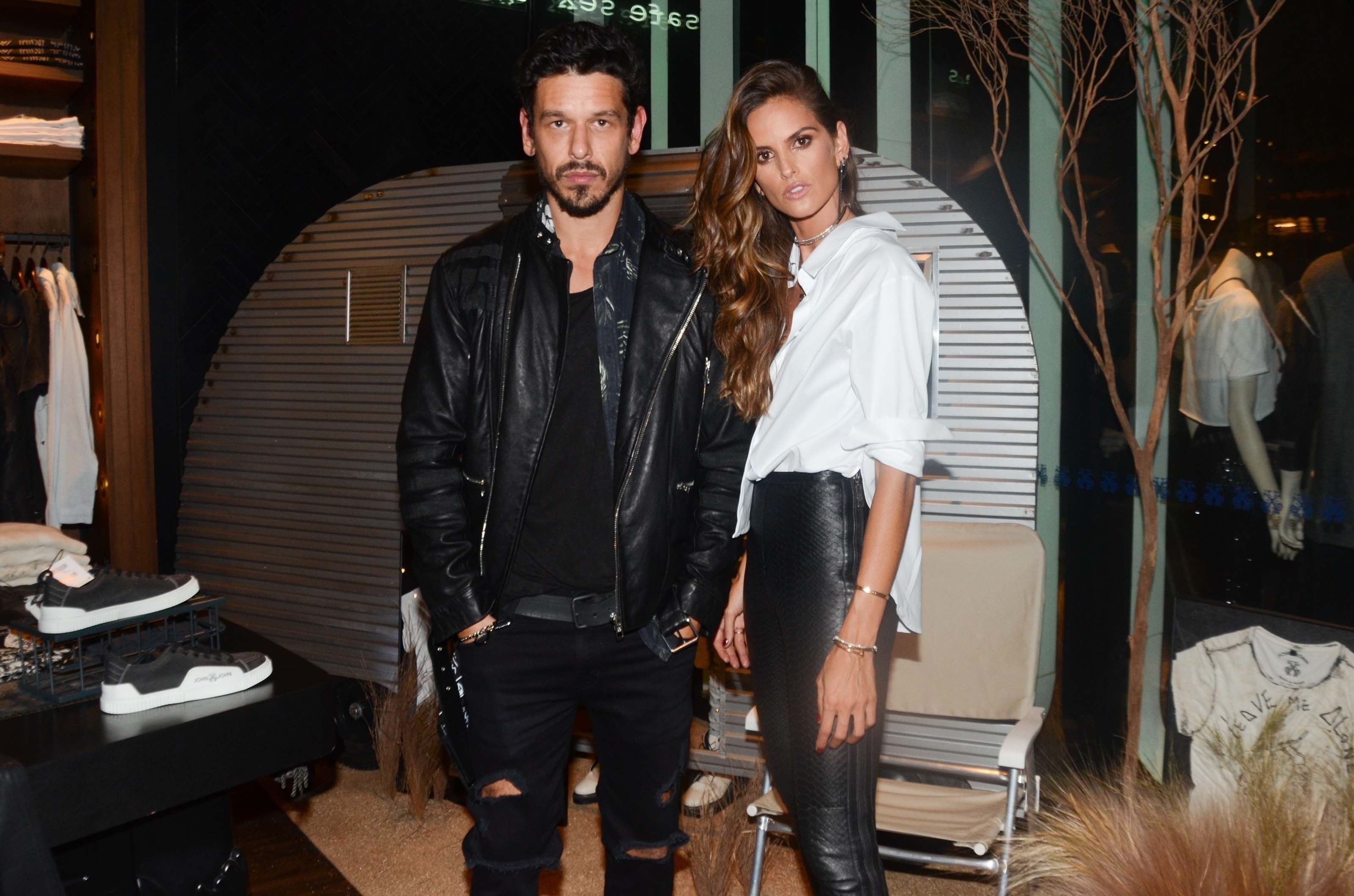 Izabel Goulart seen at a designer store in Sao Paulo