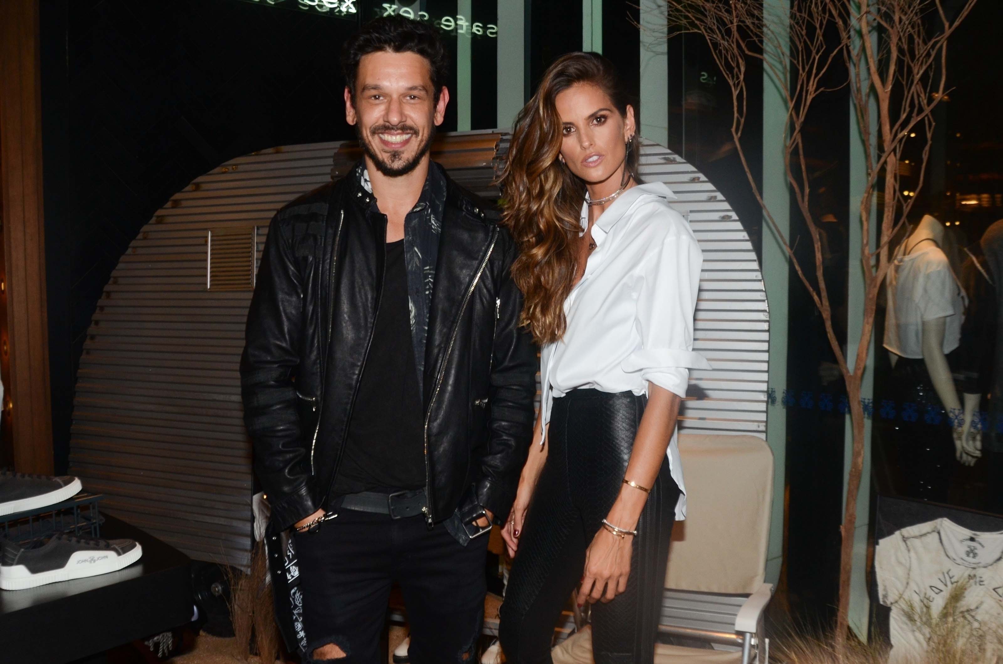 Izabel Goulart seen at a designer store in Sao Paulo