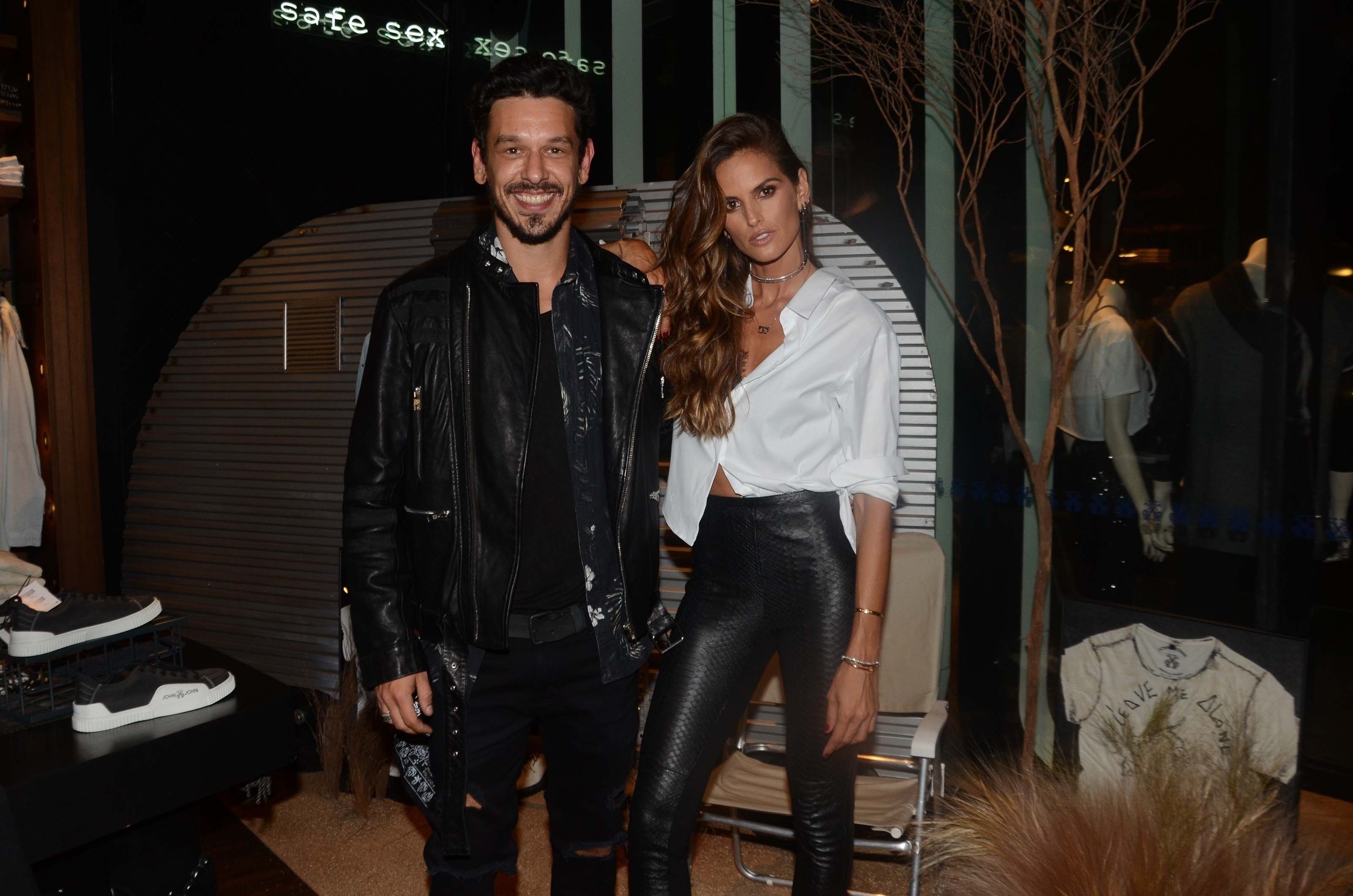 Izabel Goulart seen at a designer store in Sao Paulo