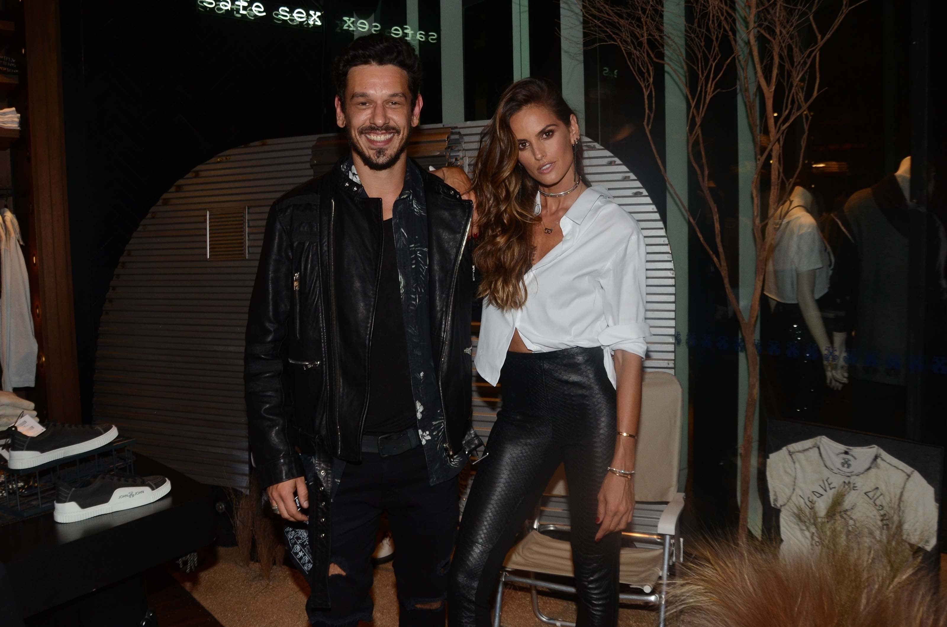 Izabel Goulart seen at a designer store in Sao Paulo