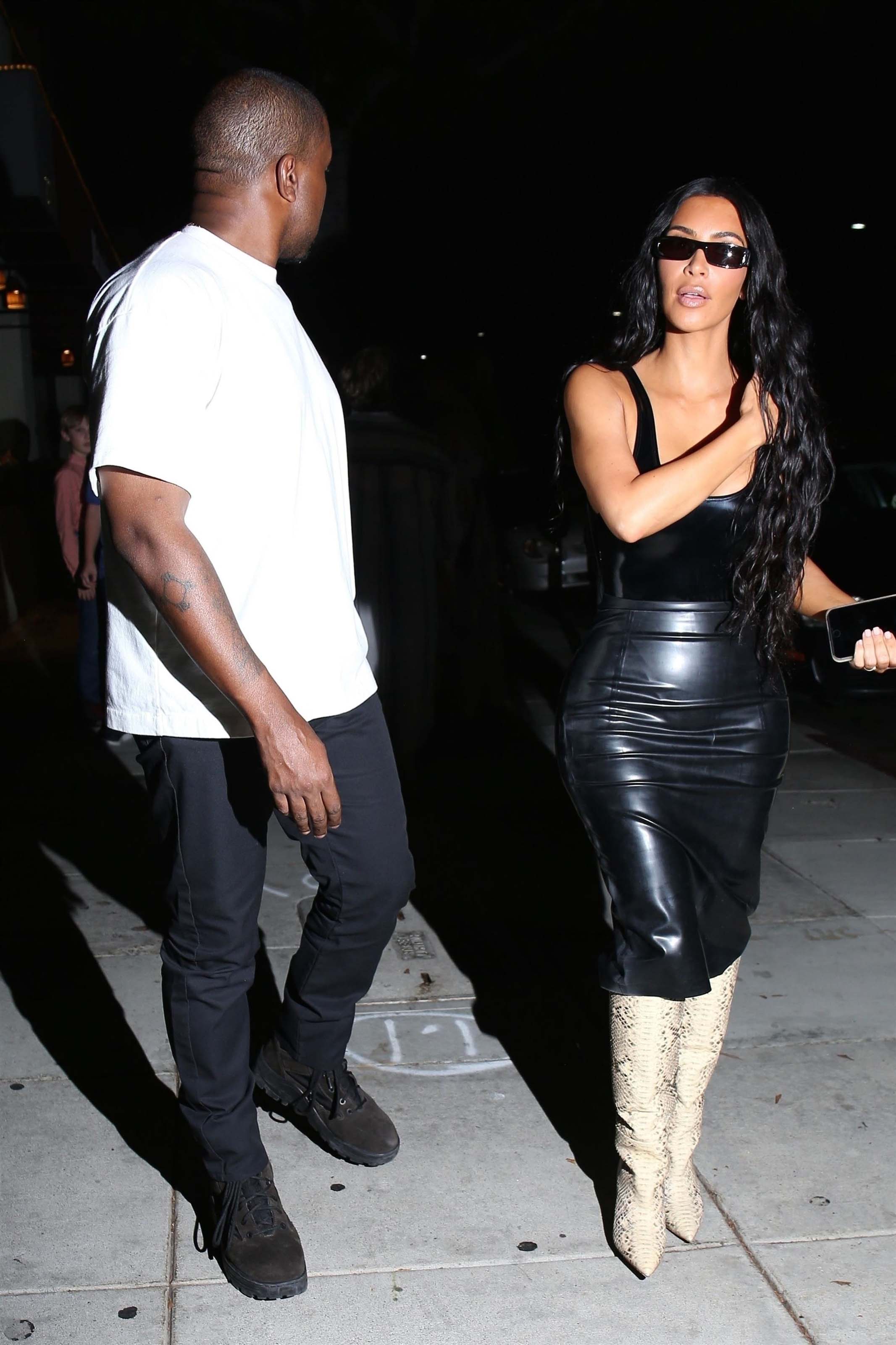 Kim Kardashian seen at Matsuhisa Restaurant