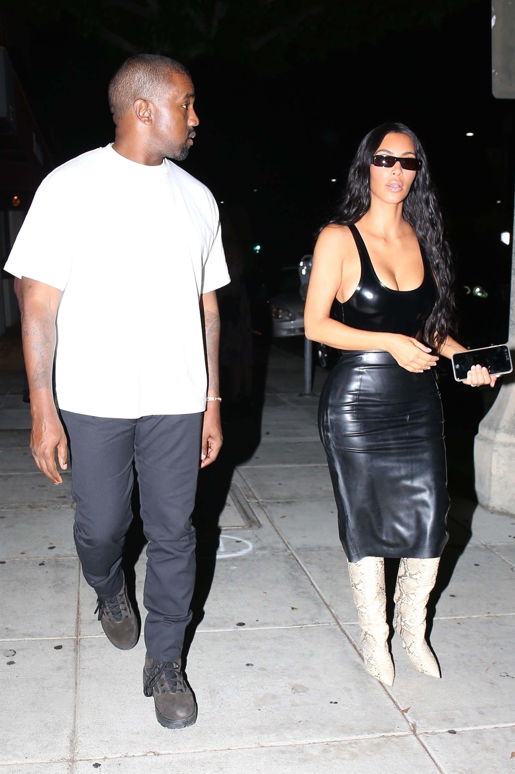 Kim Kardashian seen at Matsuhisa Restaurant