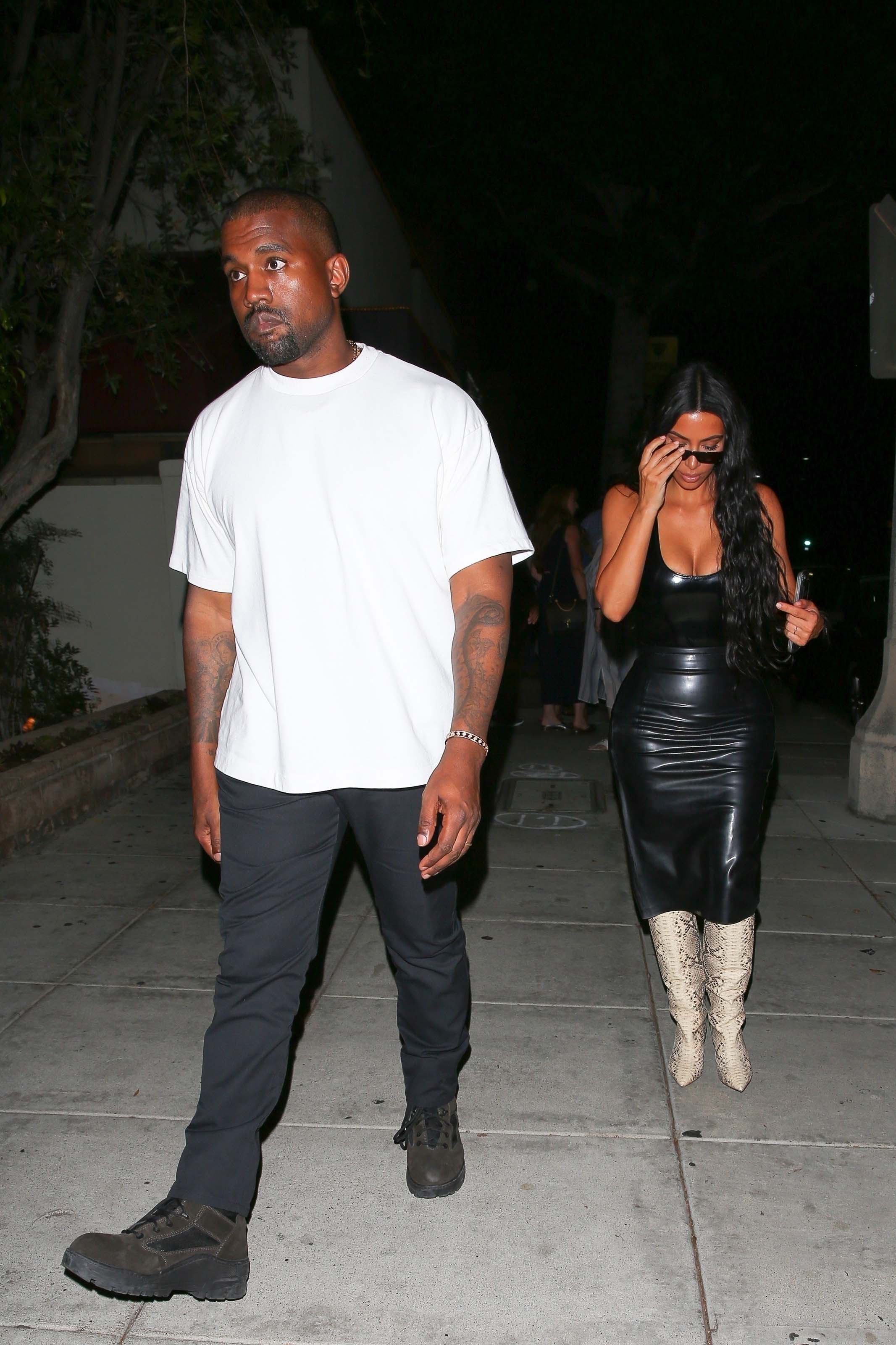 Kim Kardashian seen at Matsuhisa Restaurant