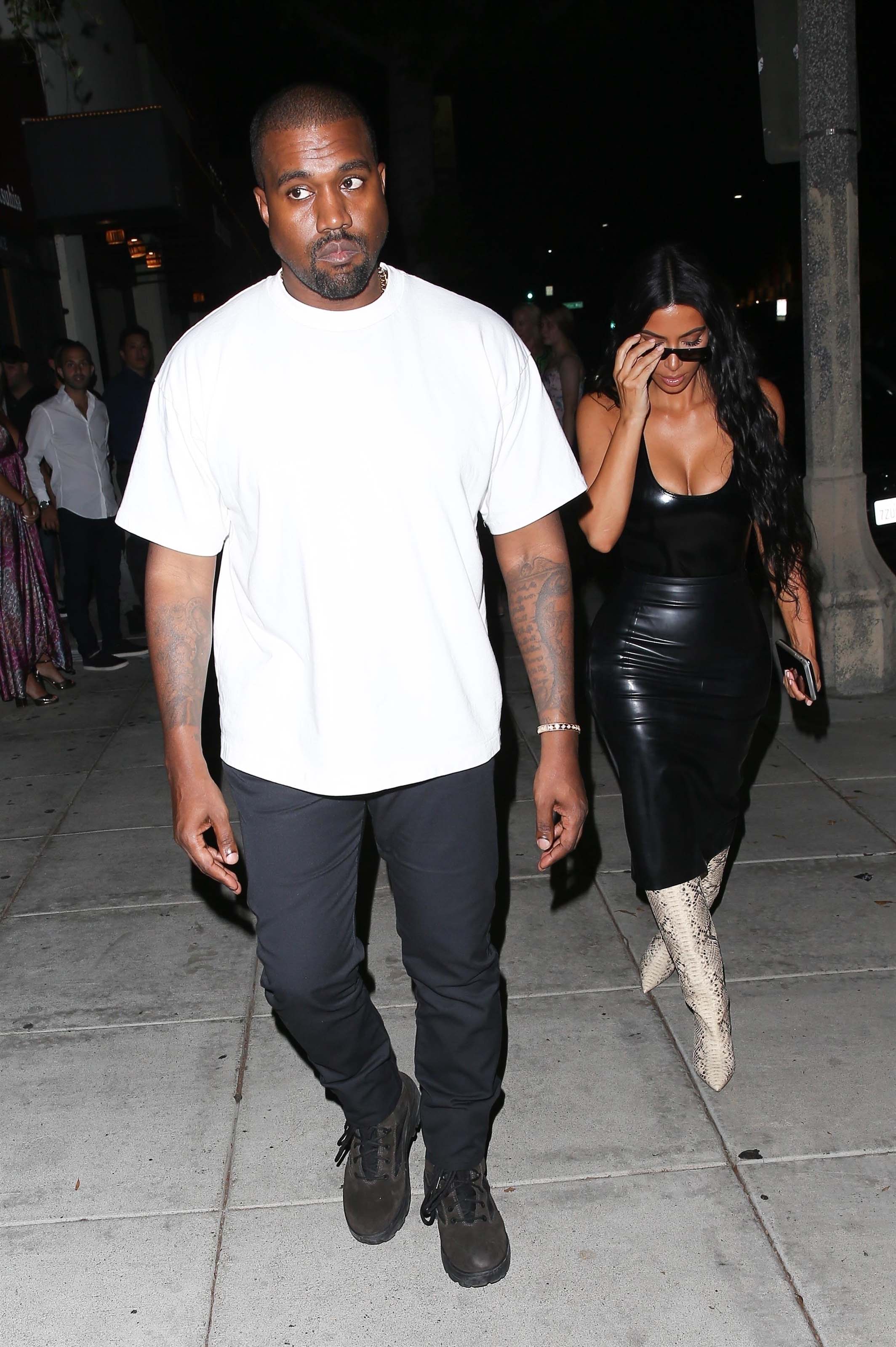 Kim Kardashian seen at Matsuhisa Restaurant