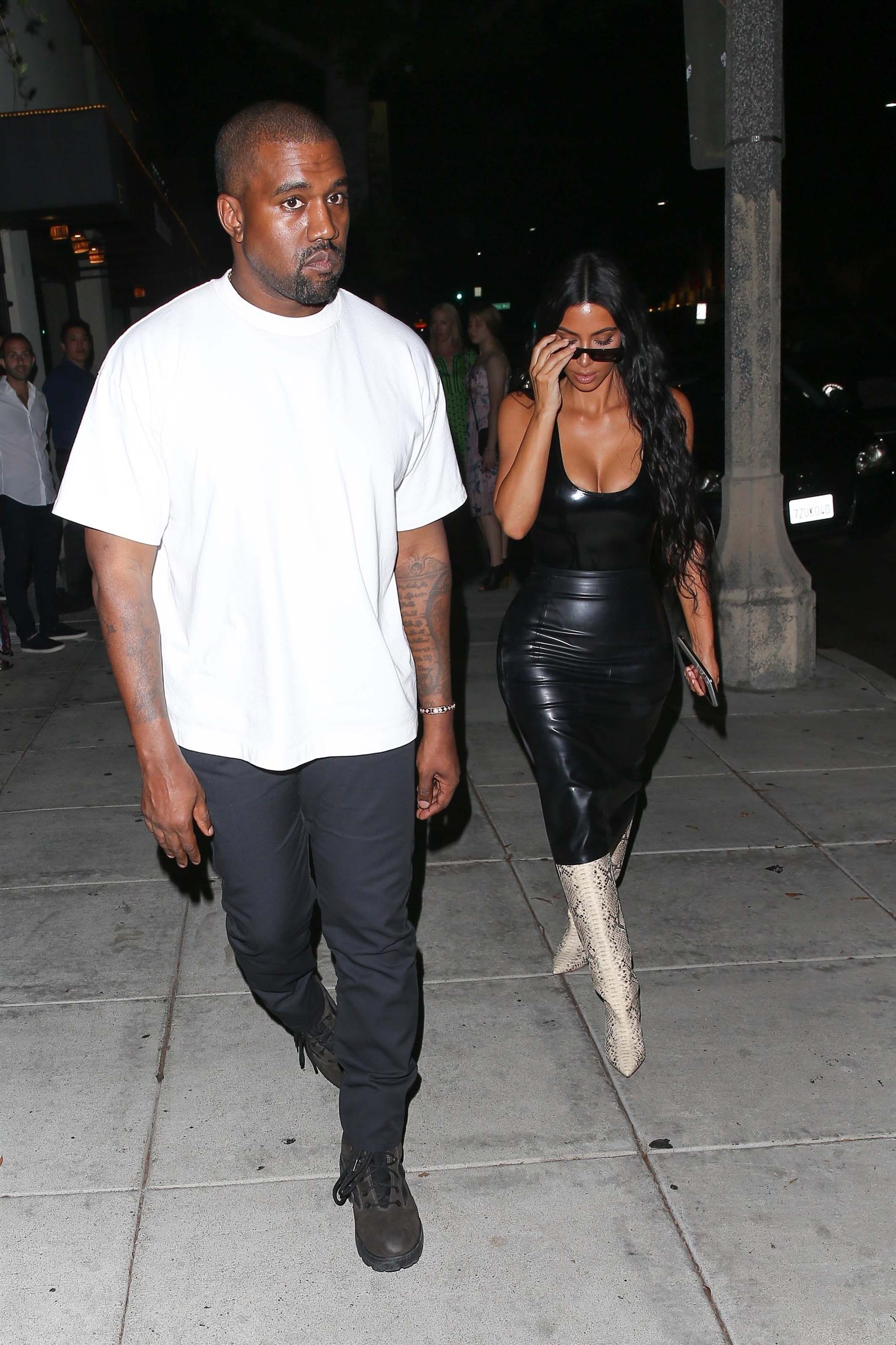 Kim Kardashian seen at Matsuhisa Restaurant