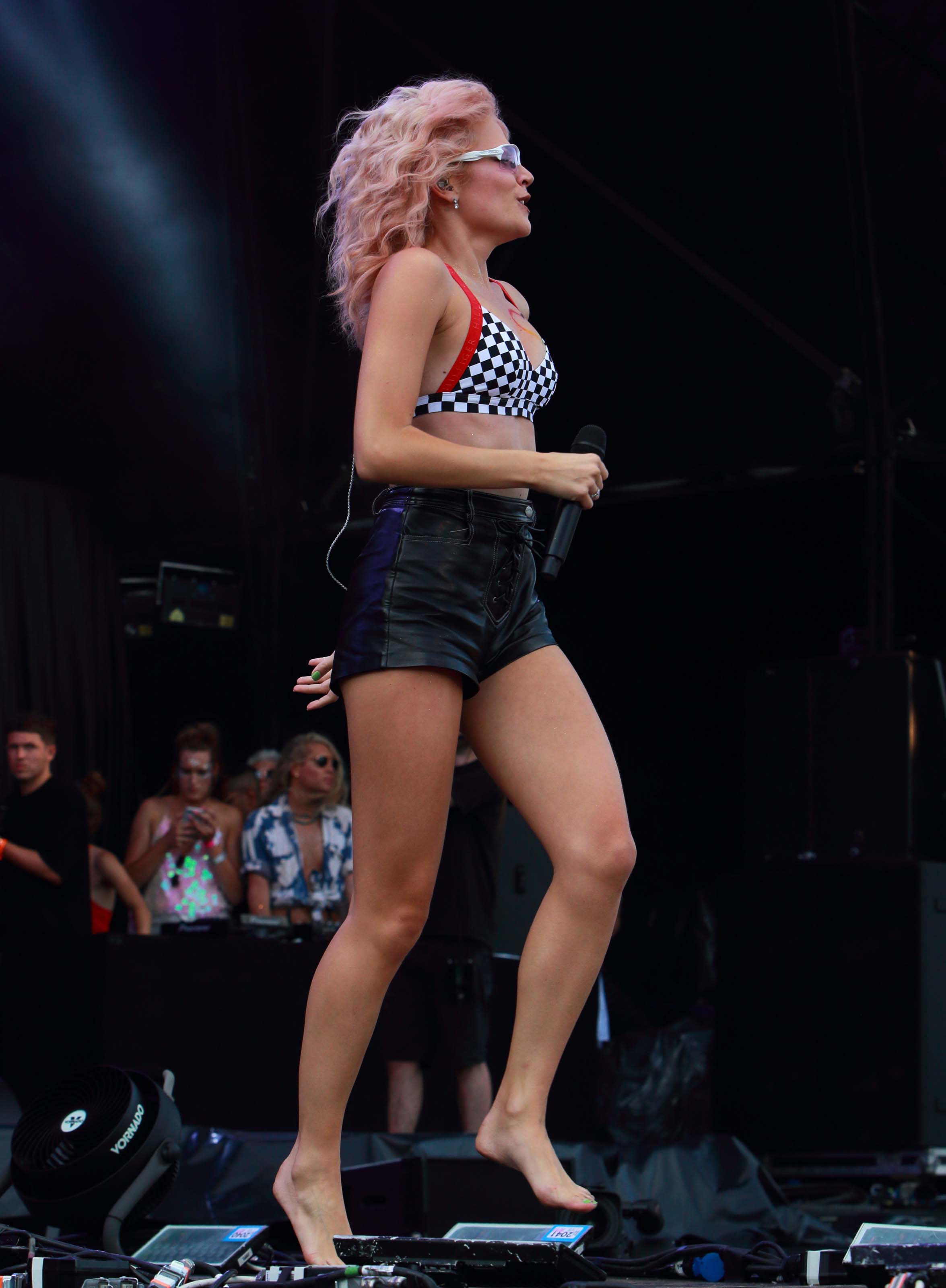 Pixie Lott performing at the Brighton Pride Festival