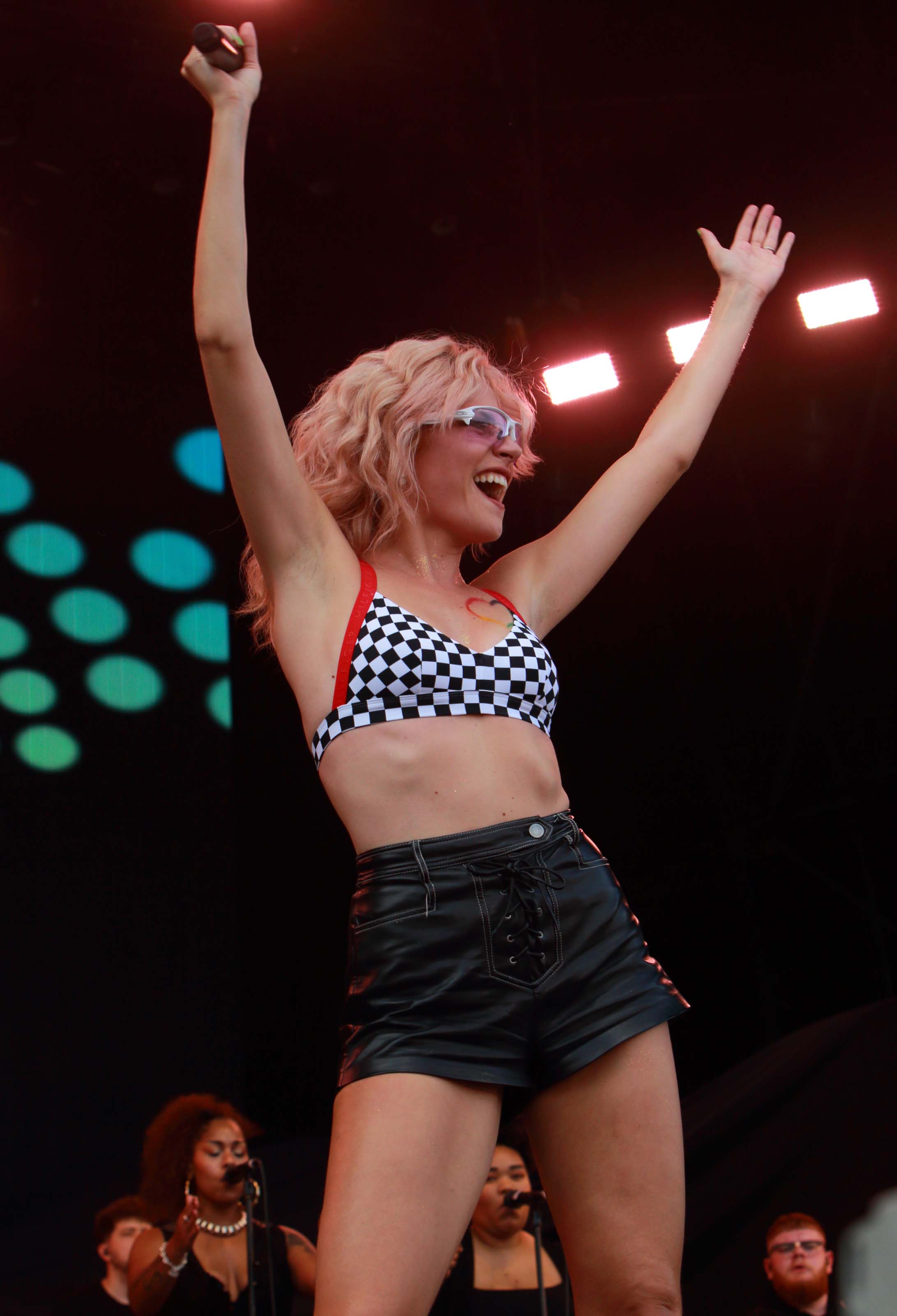 Pixie Lott performing at the Brighton Pride Festival