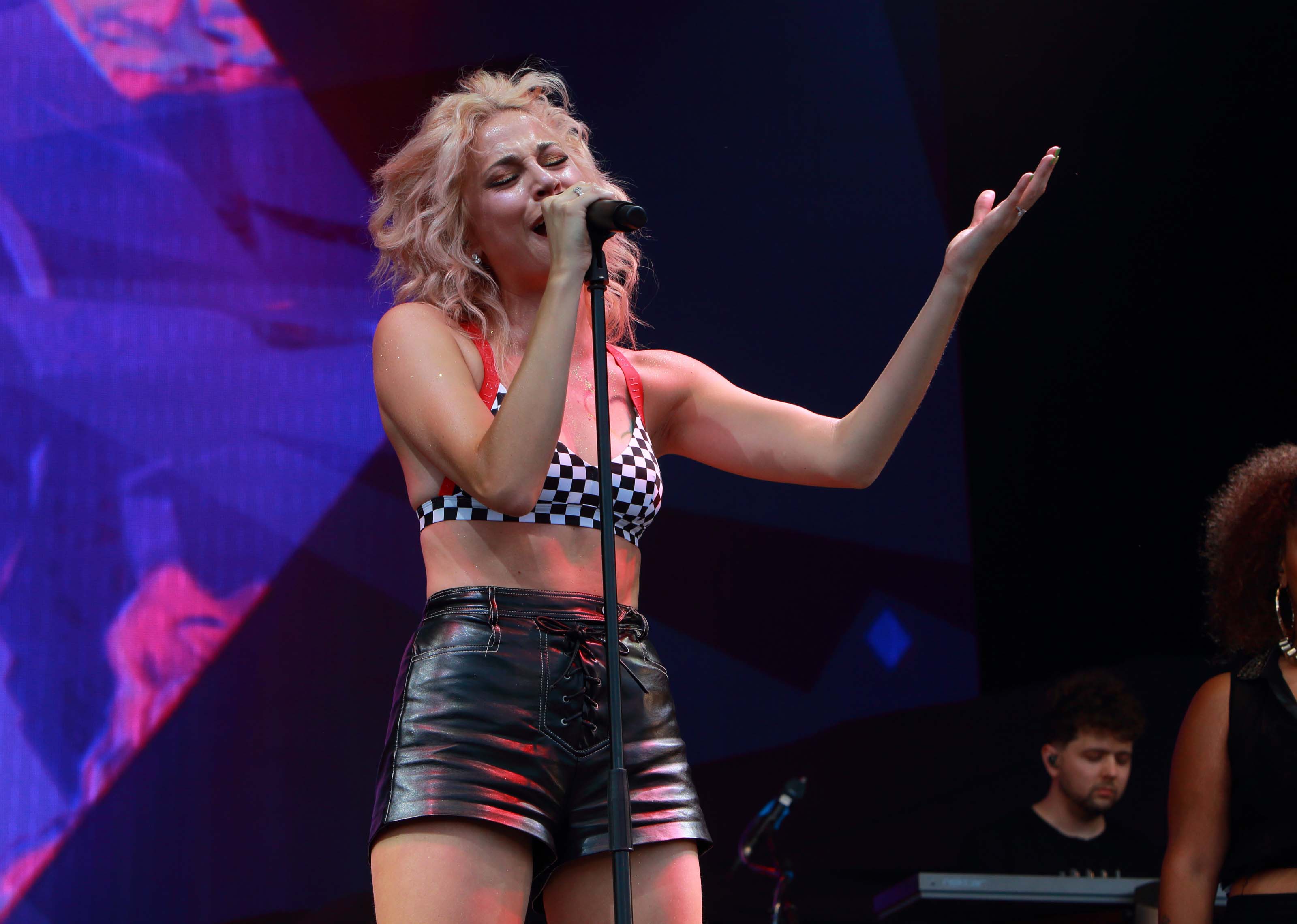 Pixie Lott performing at the Brighton Pride Festival