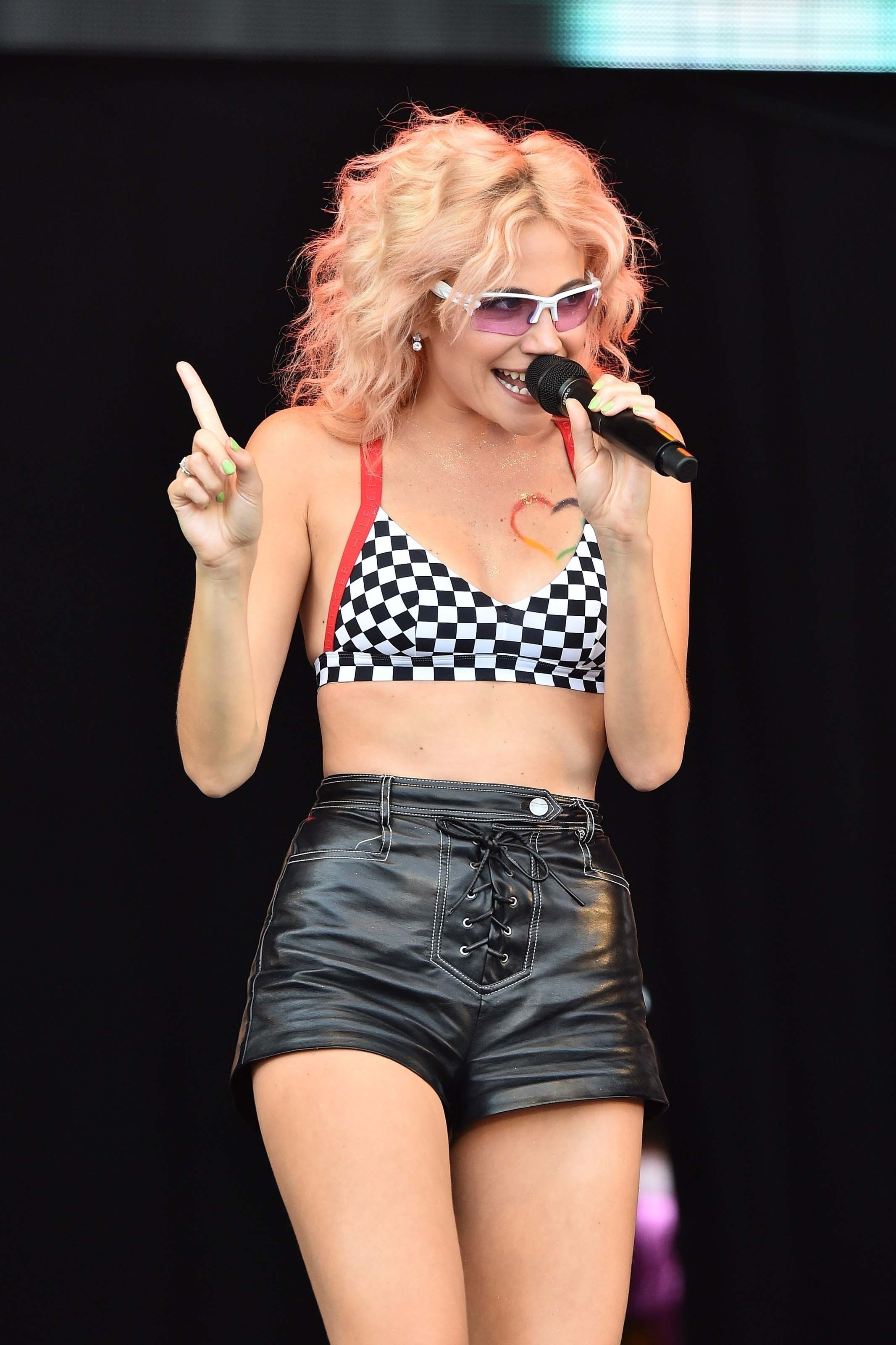 Pixie Lott performing at the Brighton Pride Festival