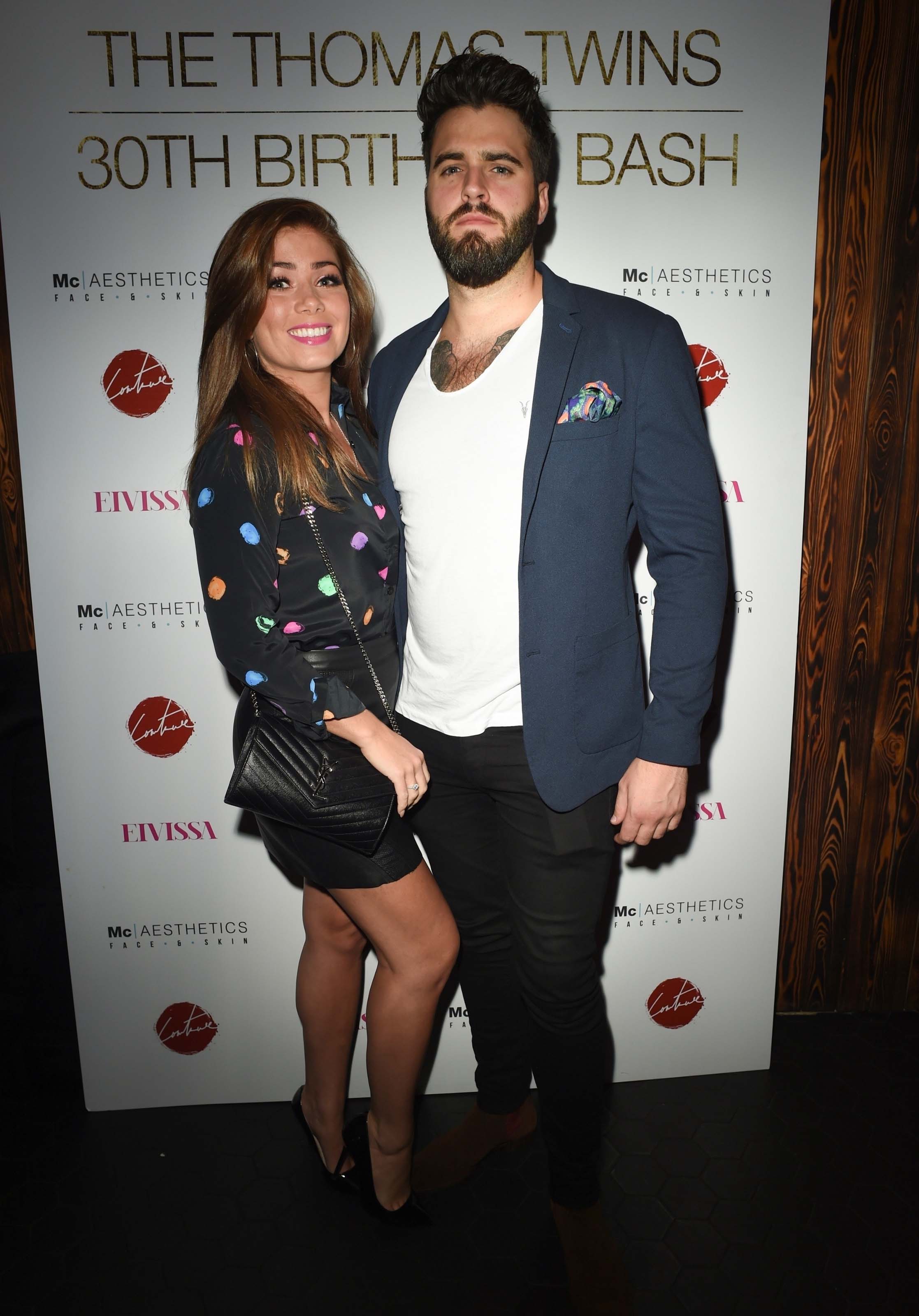 Nikki Sanderson attends The Thomas Twins 30th Birthday Party