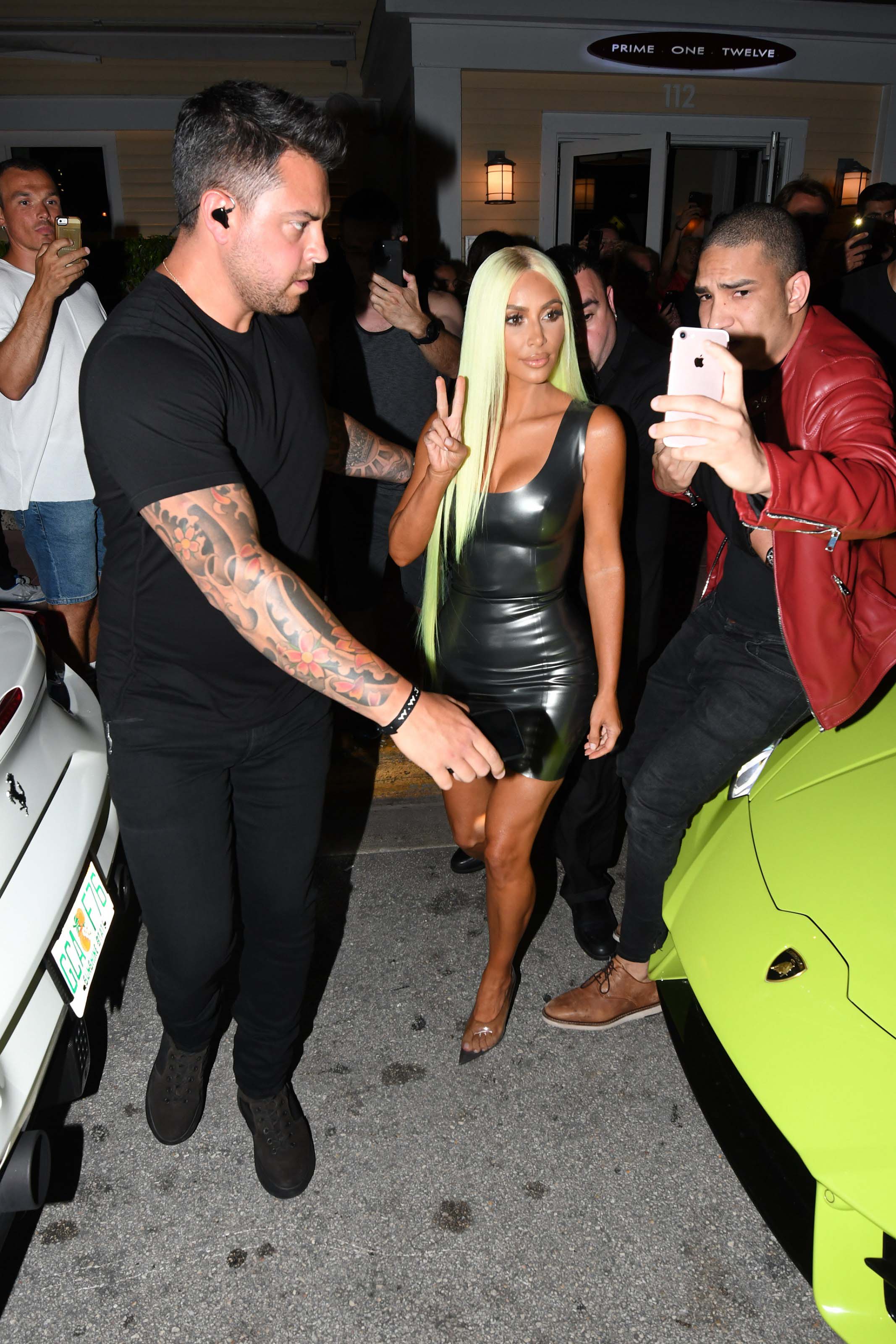 Kim Kardashian goes dinner in Miami
