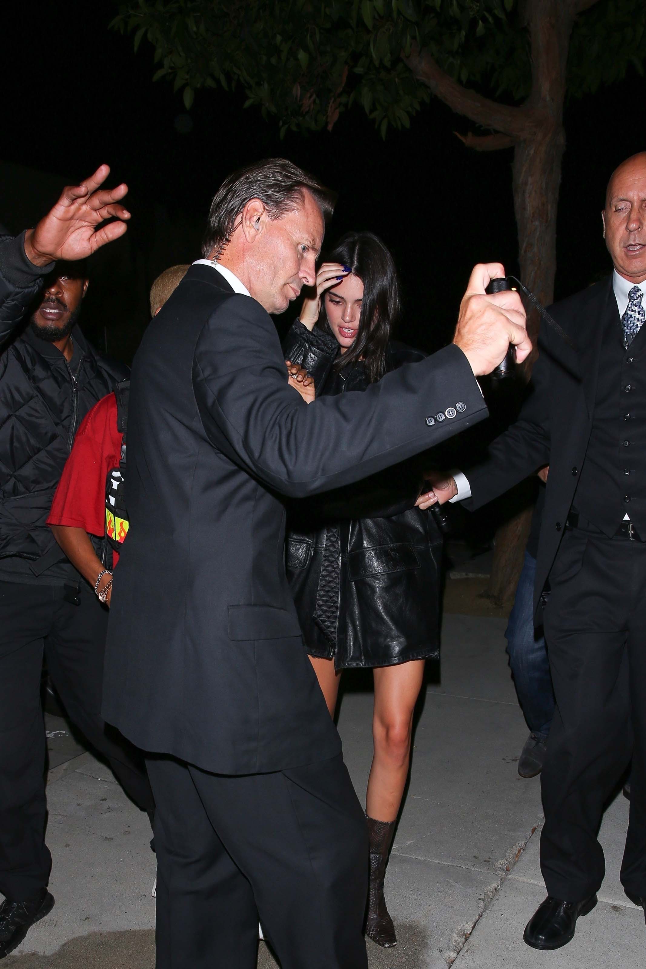 Kendall Jenner seen arriving with Jaiden Smith