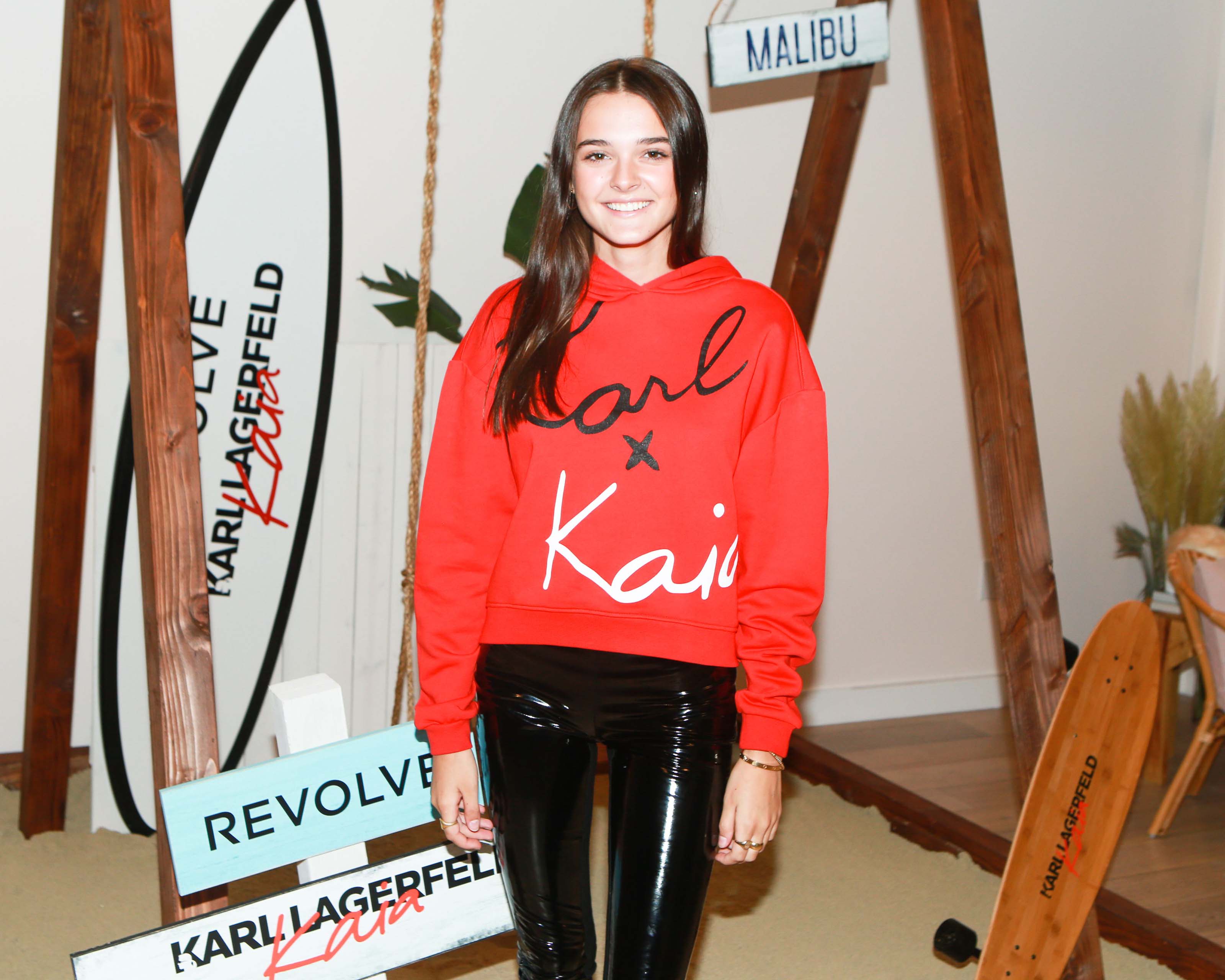 Charlotte Lawrence attends Karl Lagerfeld x Revolve launch