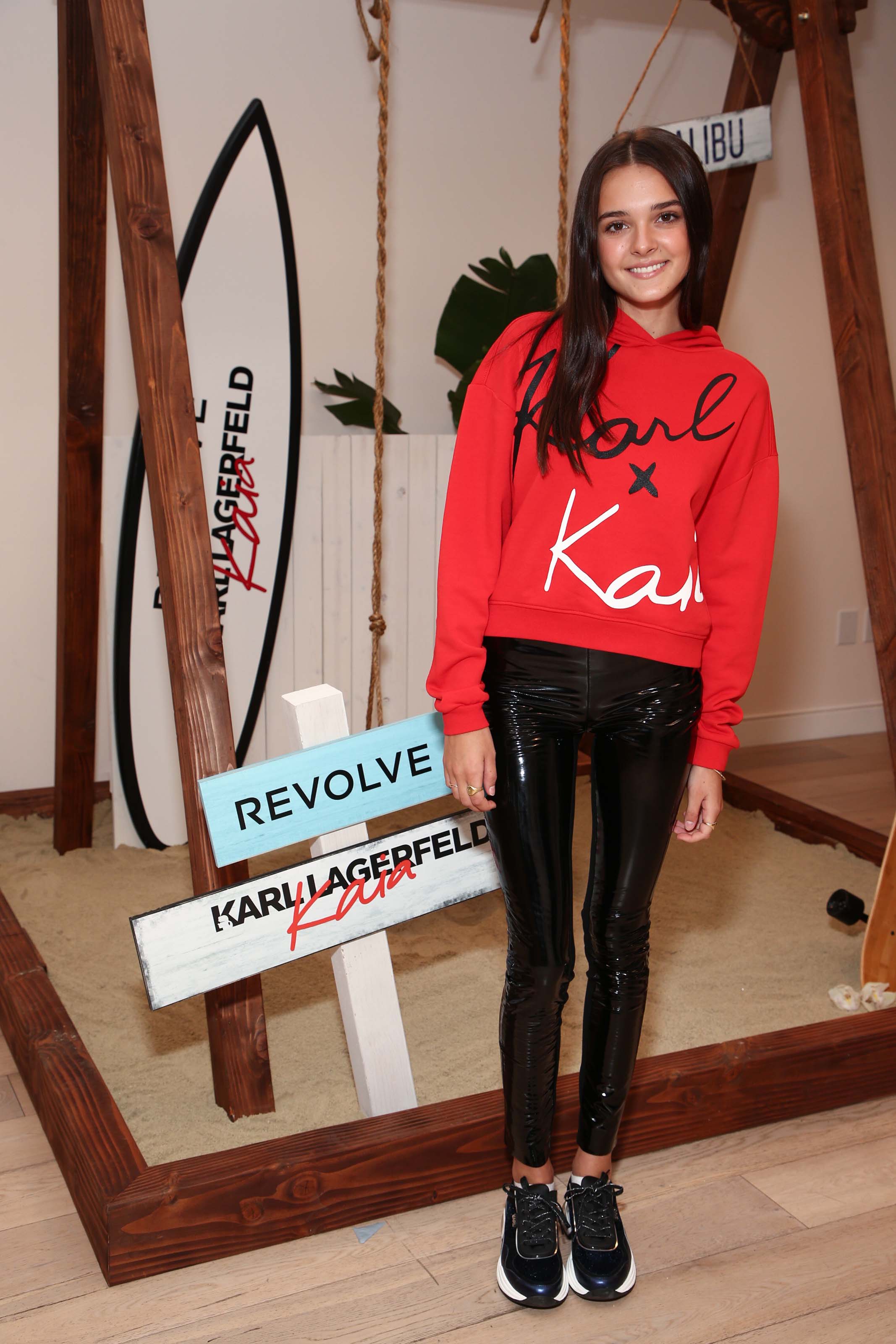 Charlotte Lawrence attends Karl Lagerfeld x Revolve launch