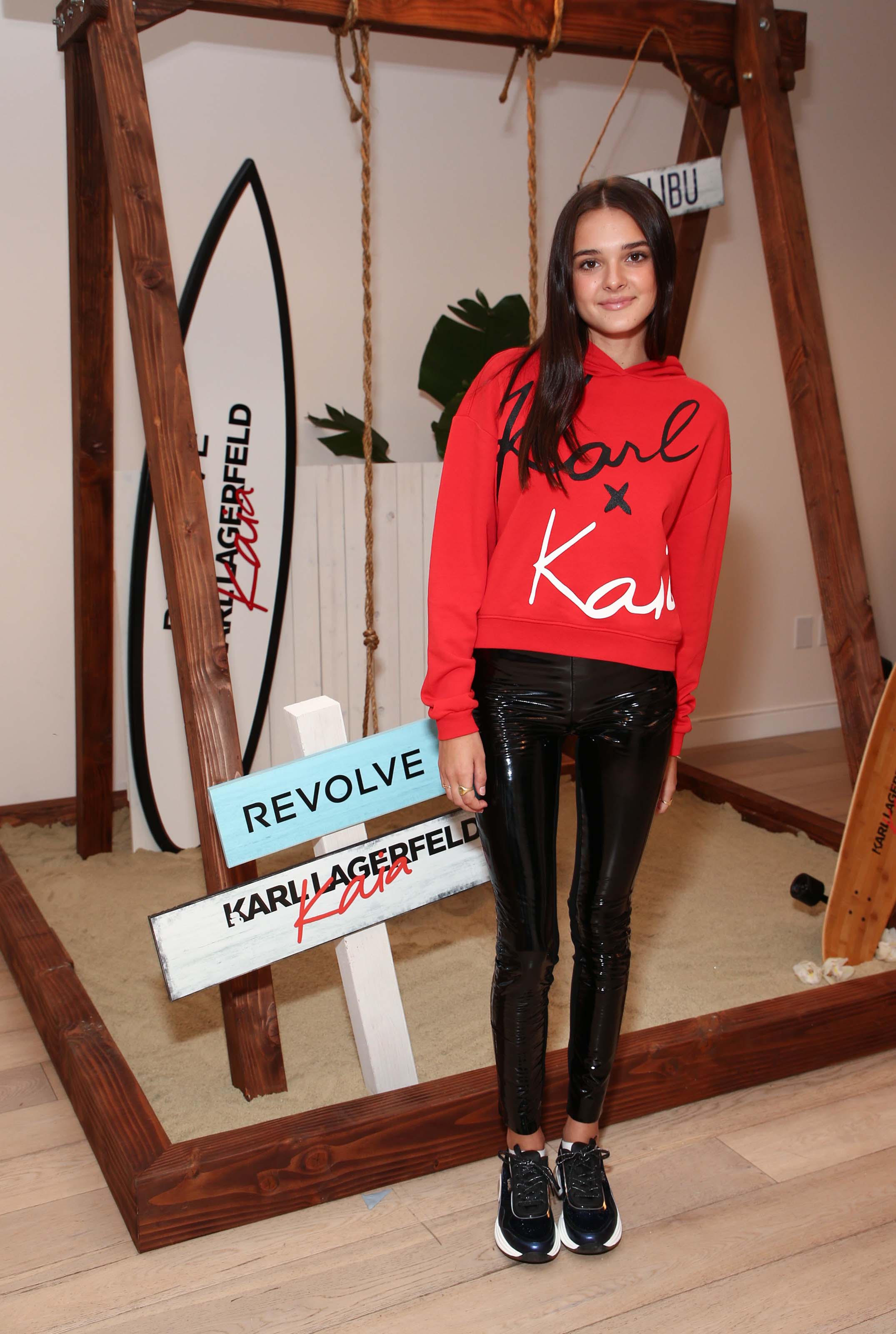 Charlotte Lawrence attends Karl Lagerfeld x Revolve launch