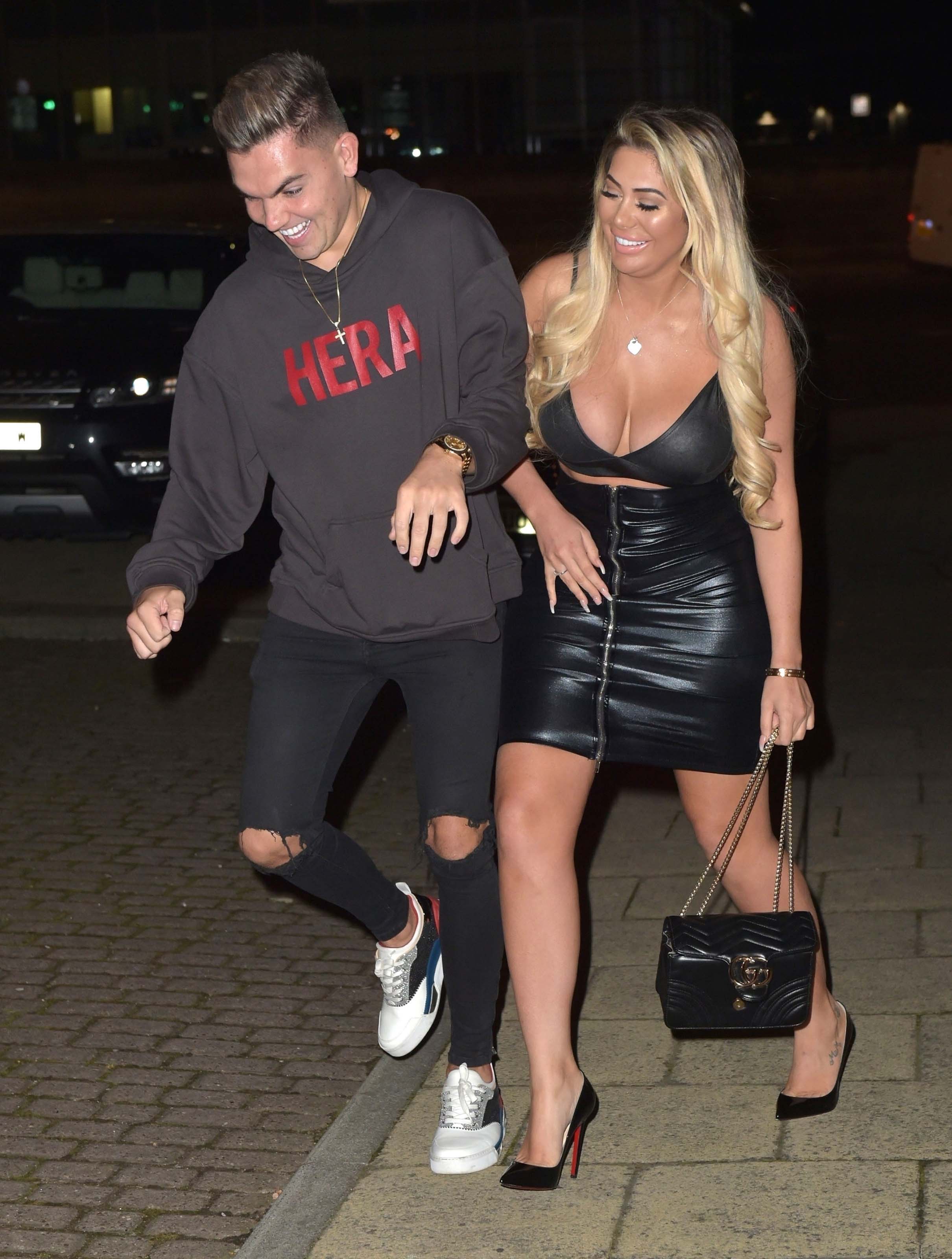 Chloe Ferry date night in Newcastle