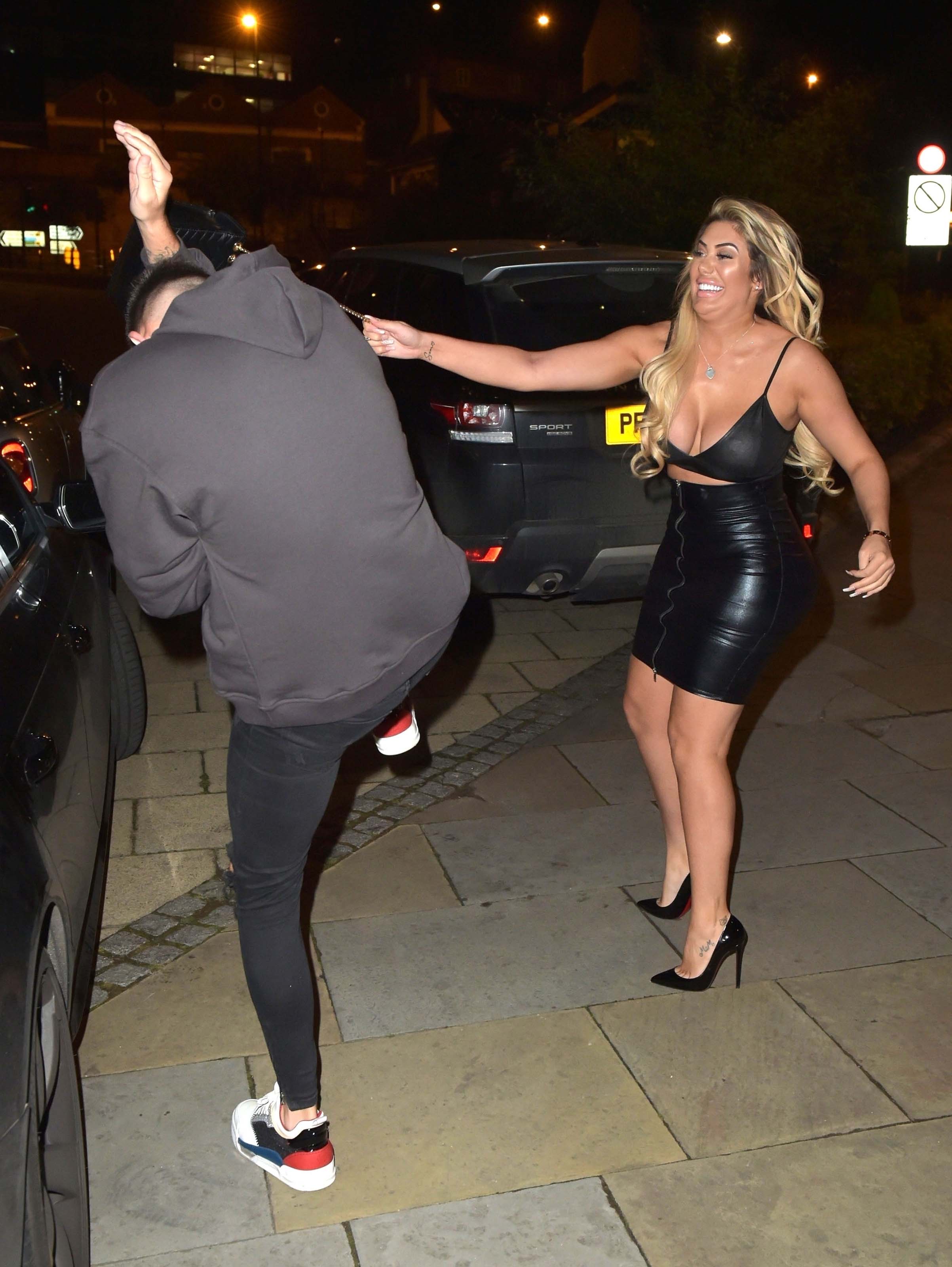 Chloe Ferry date night in Newcastle