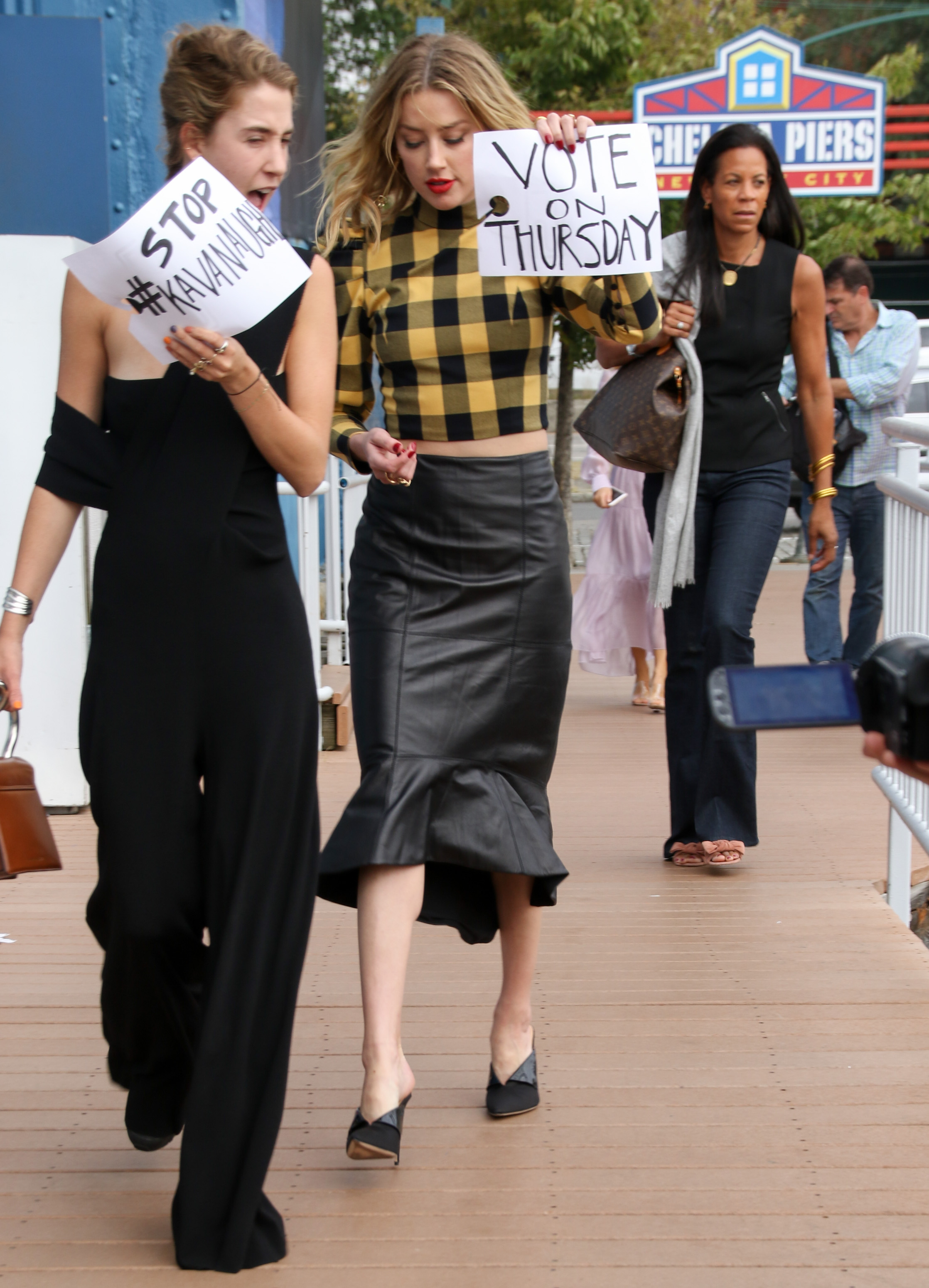 Amber Heard out in NYC