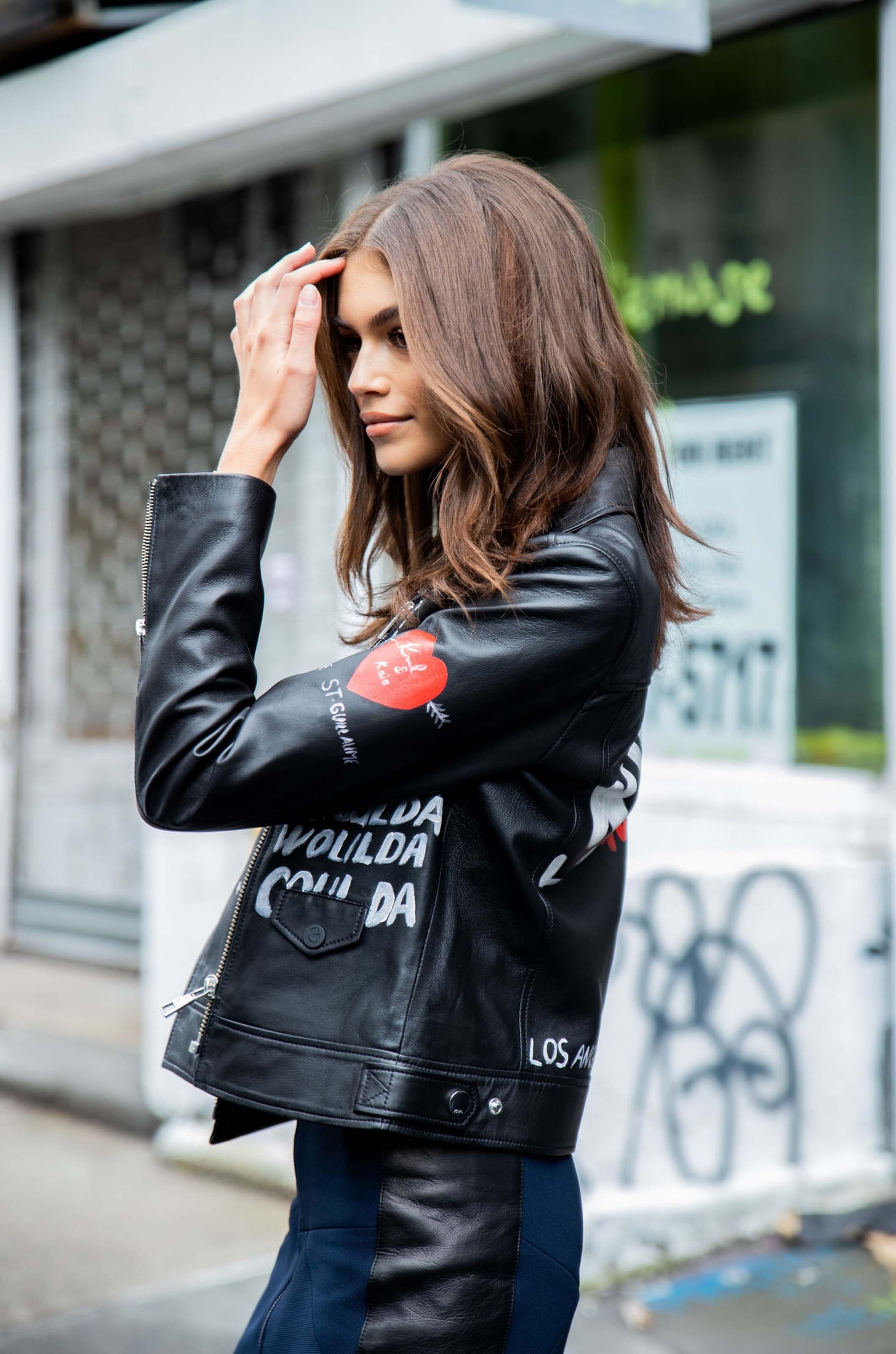 Kaia Gerber seen during New York Fashion Week SS 2019