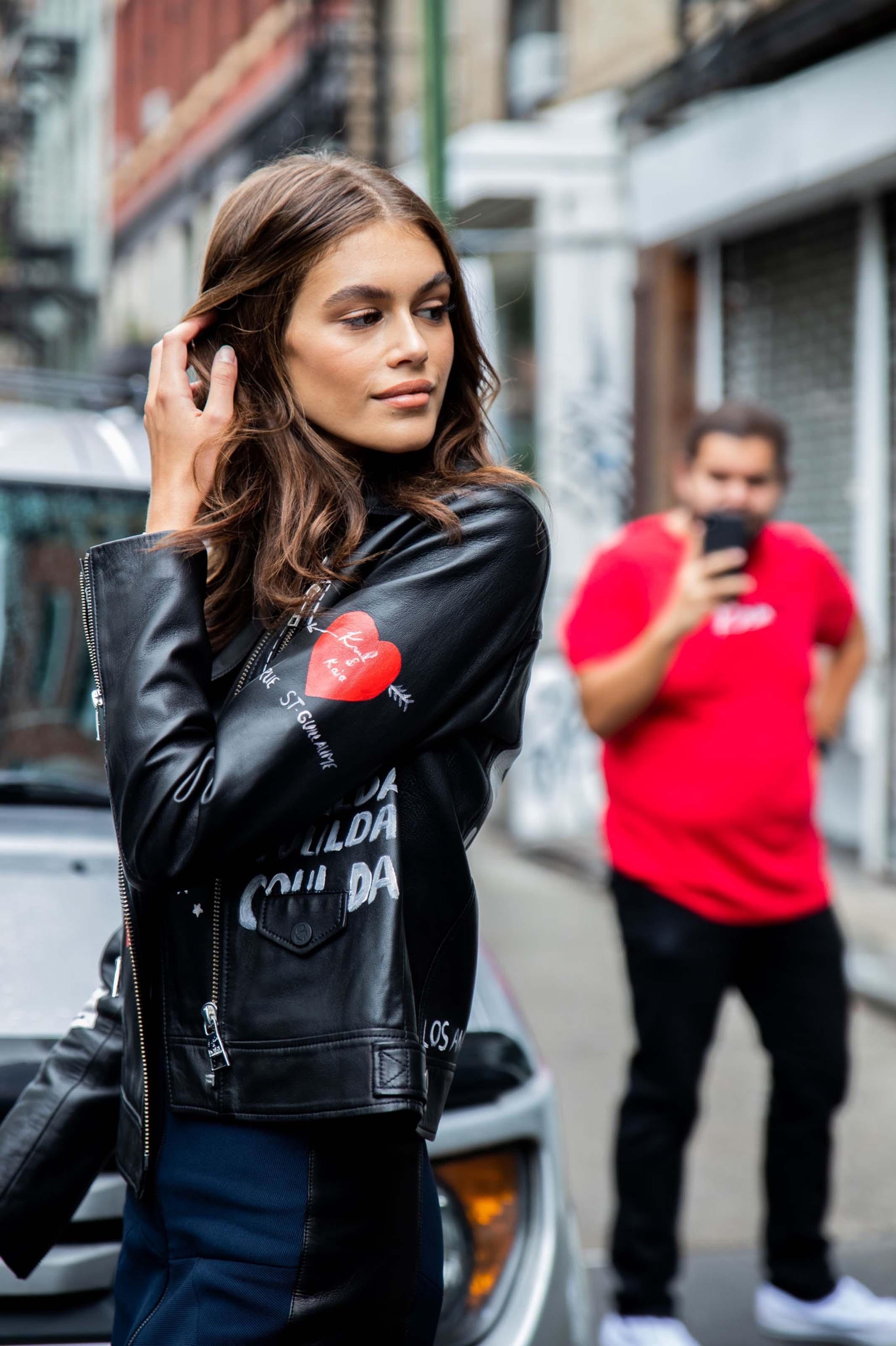 Kaia Gerber seen during New York Fashion Week SS 2019