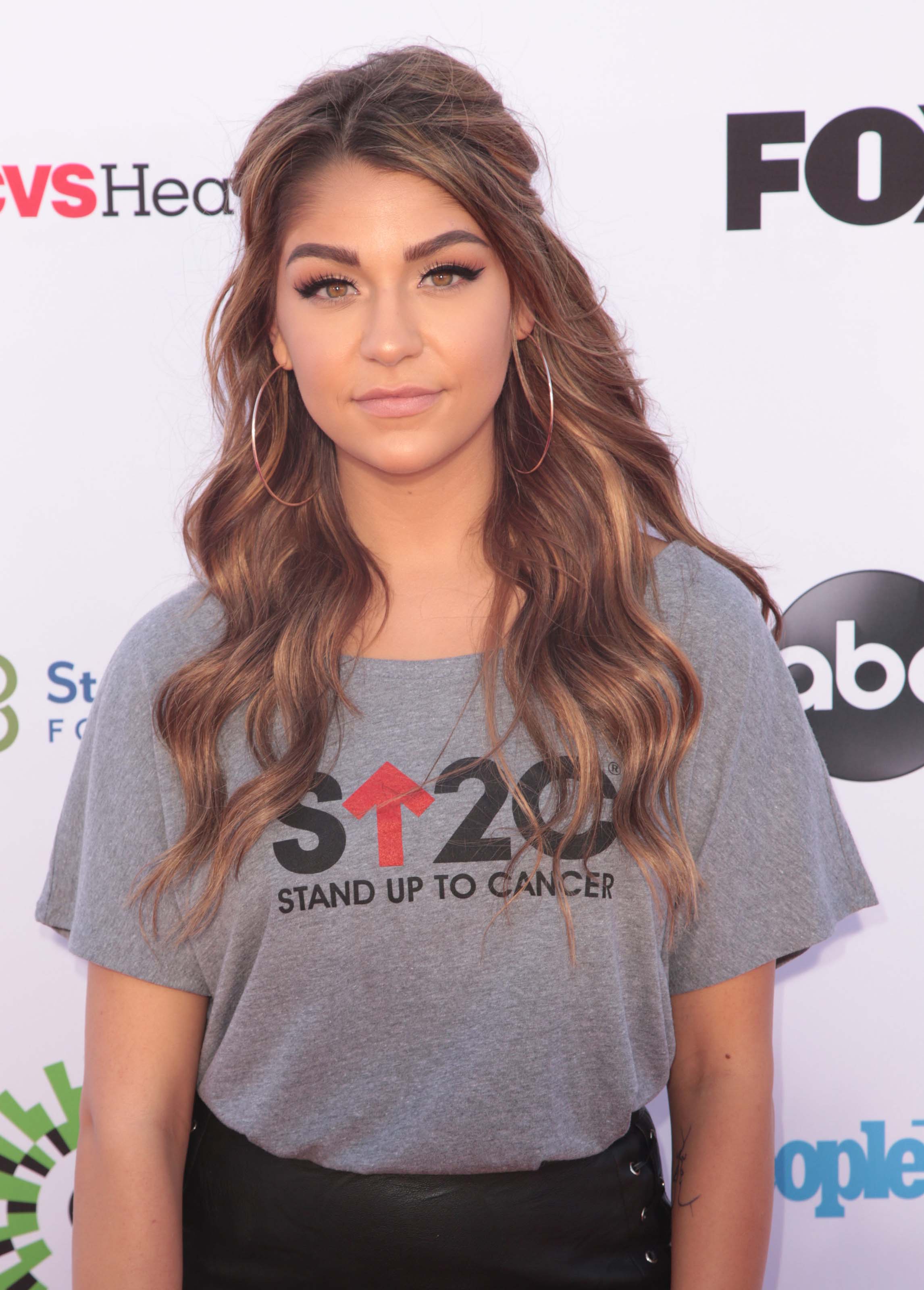 Andrea Russett attends Stand Up To Cancer Live