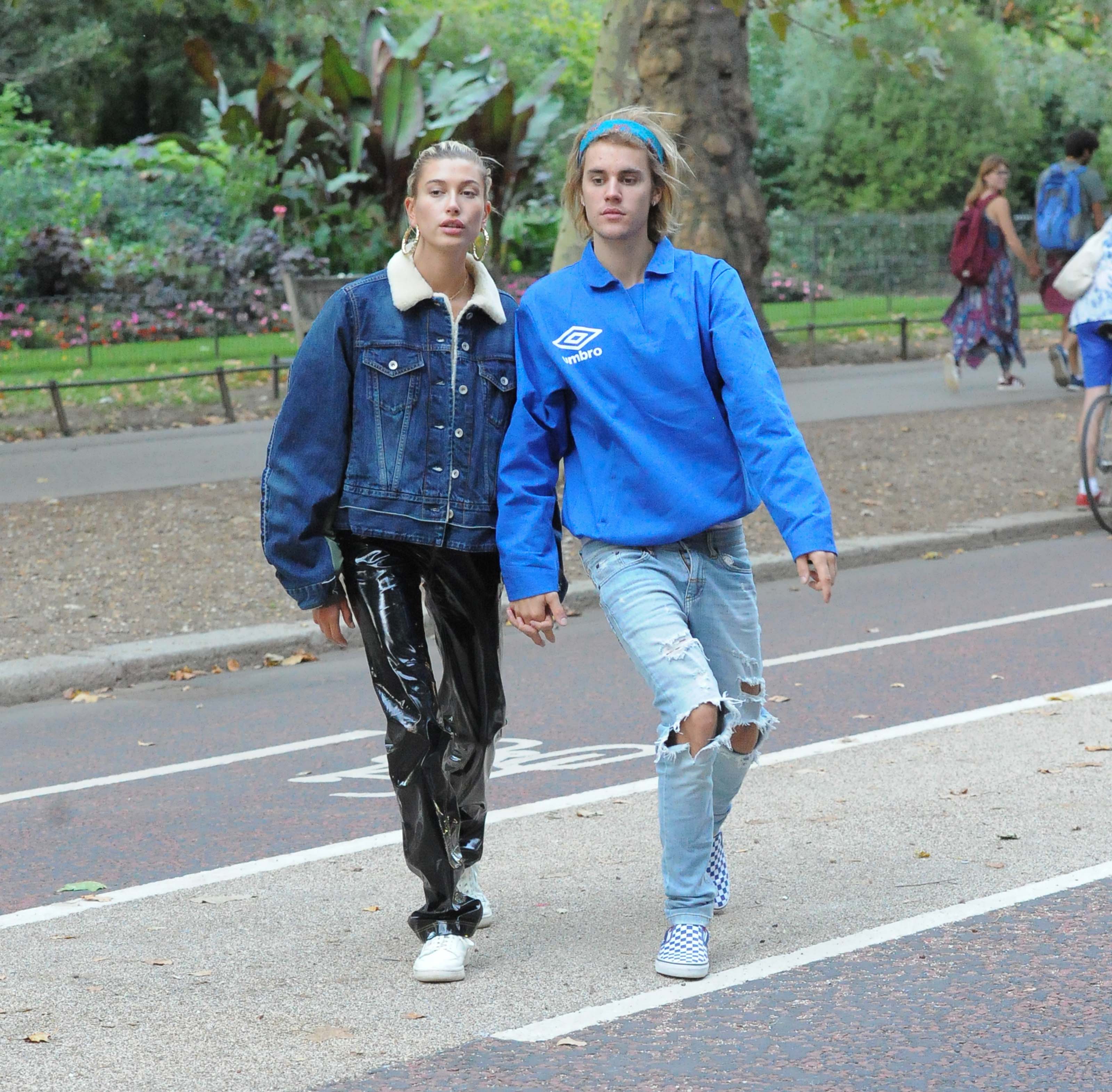 Hailey Baldwin and Justin Bieber out and about