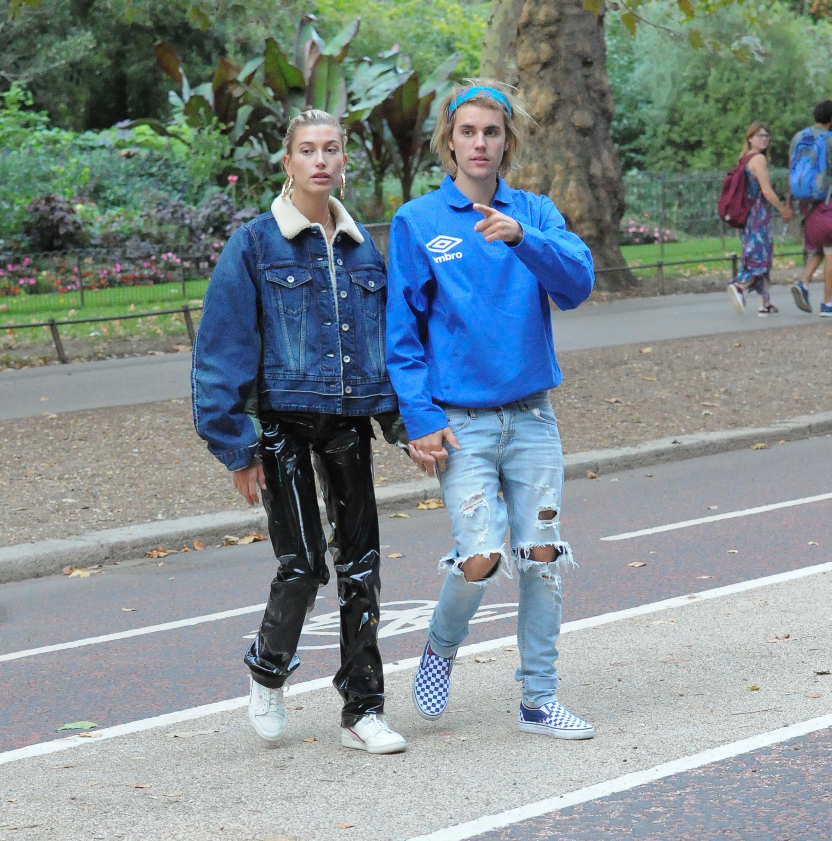 Hailey Baldwin and Justin Bieber out and about